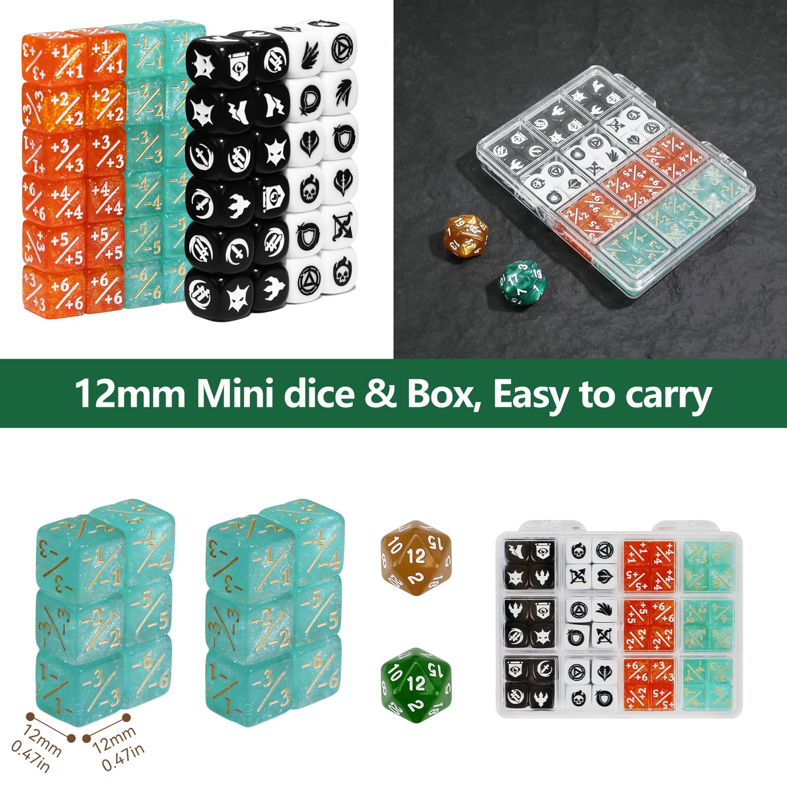 Amazon.co.jp: FourDragons 50個 12mm MTG 能力 キーワード アイコン