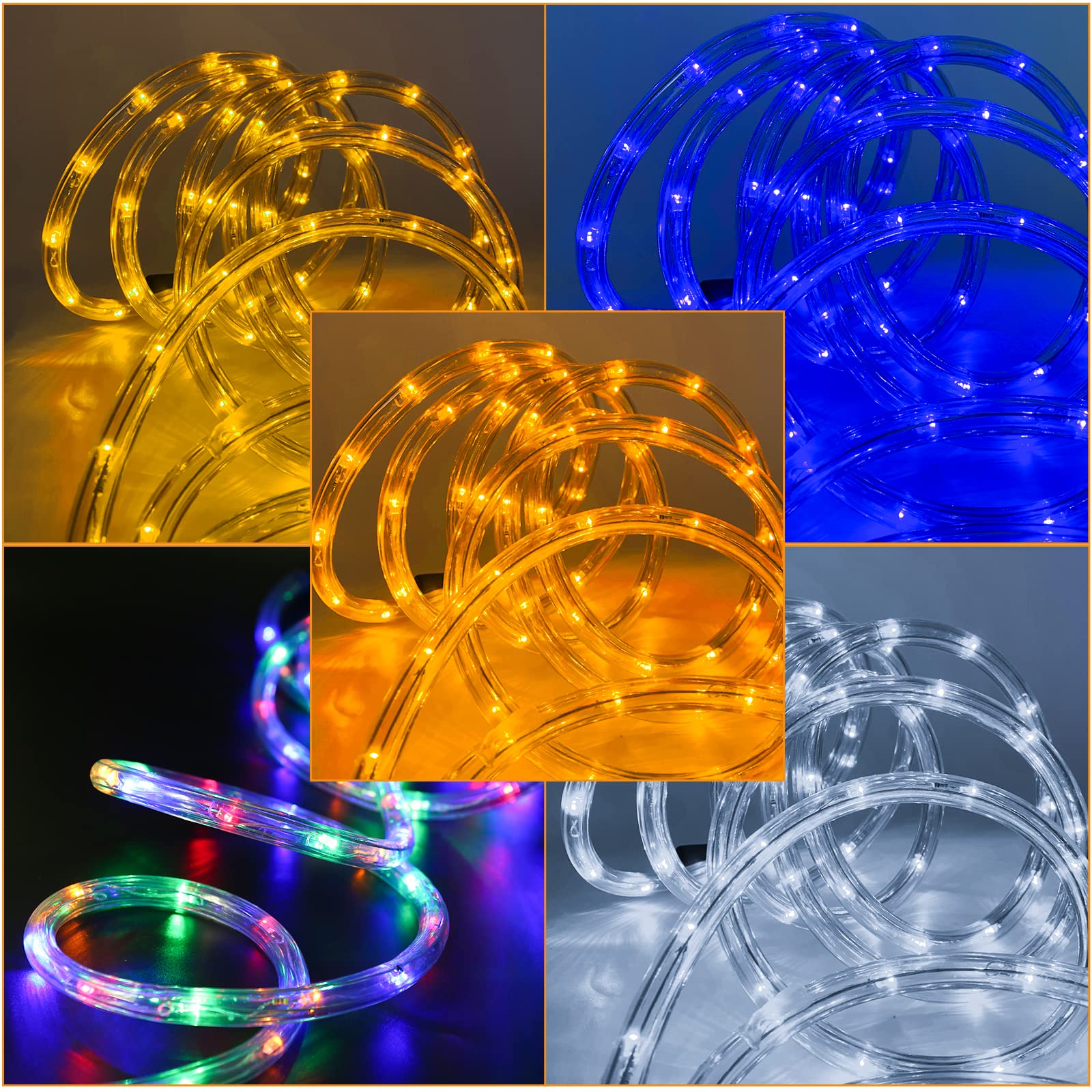 LED Lichterschlauch, 10M 240 LEDs lichtschlauch Lichterkette außen, IP20 Wasserfest Led Schlauch außen, Garten-Party-Festbeleuchtung (blau