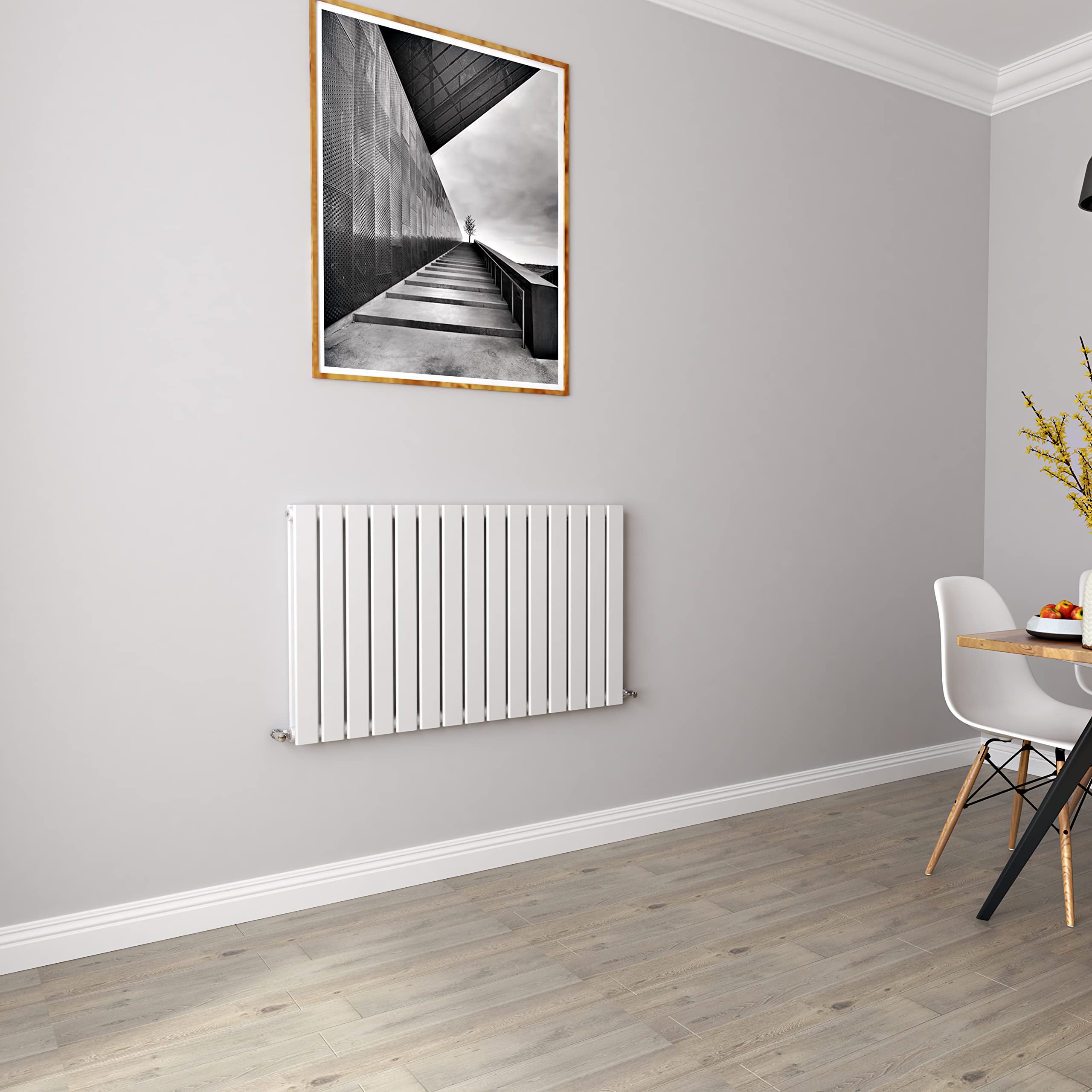 Biubiubath White Radiators Horizontal Rad Doule Flat Panel Central Heating Radiators 600 * 1020Mm