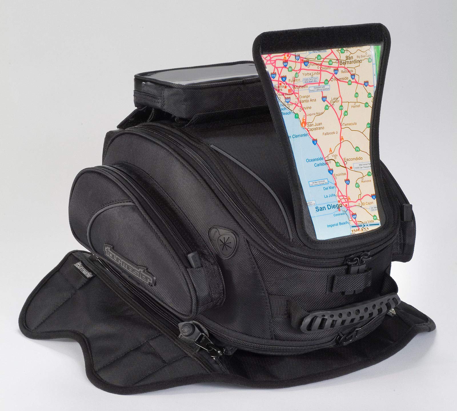 Amazon.com: Tour Master Elite Strap Mount Tri-Bag Motorcycle Tank 