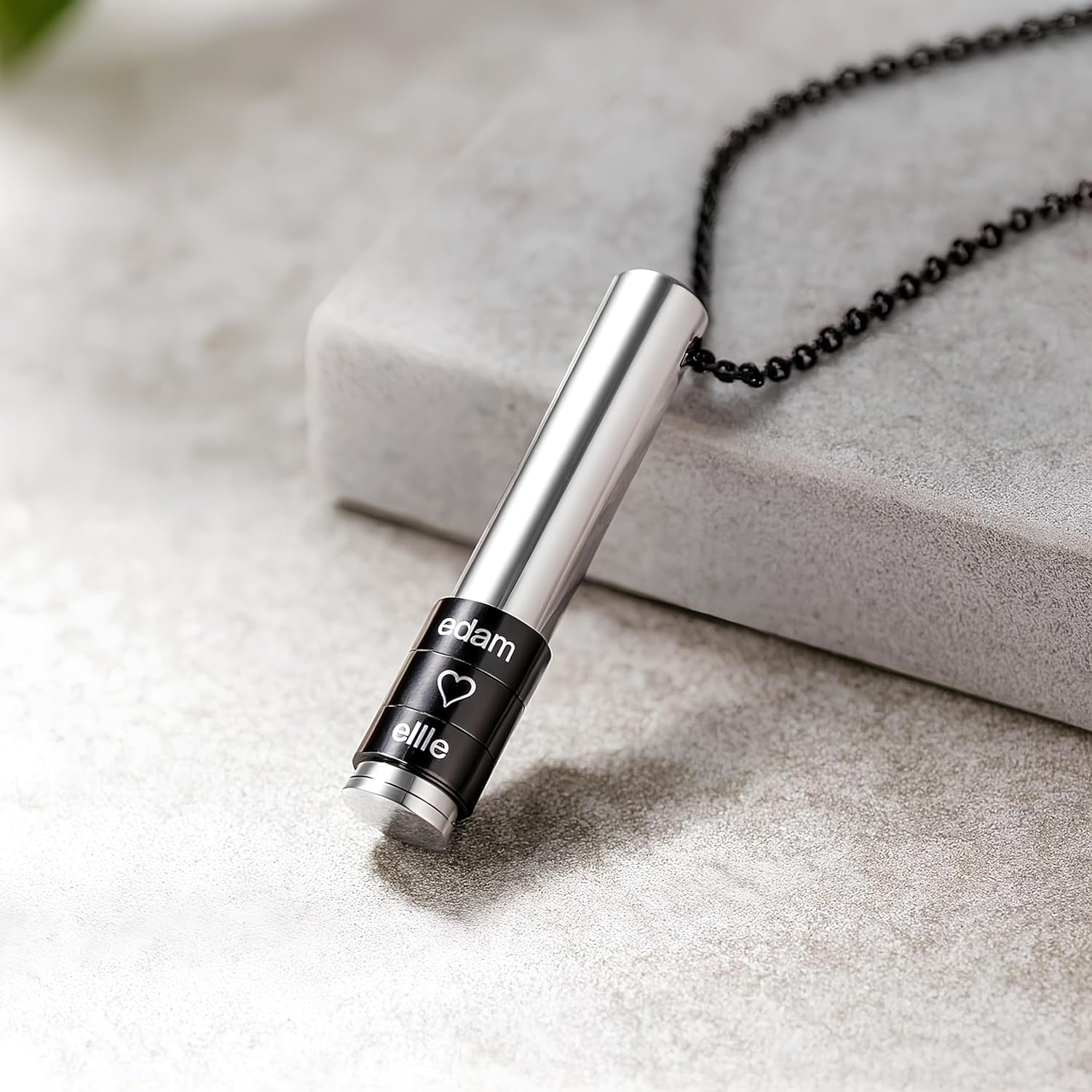 Personalized Charm Name Necklace – Custom Family Pendant with 1–8 Names – Couples or Parent Jewelry – Black, Silver or Gold – Sentimental Gift for Men or Women - Image 2