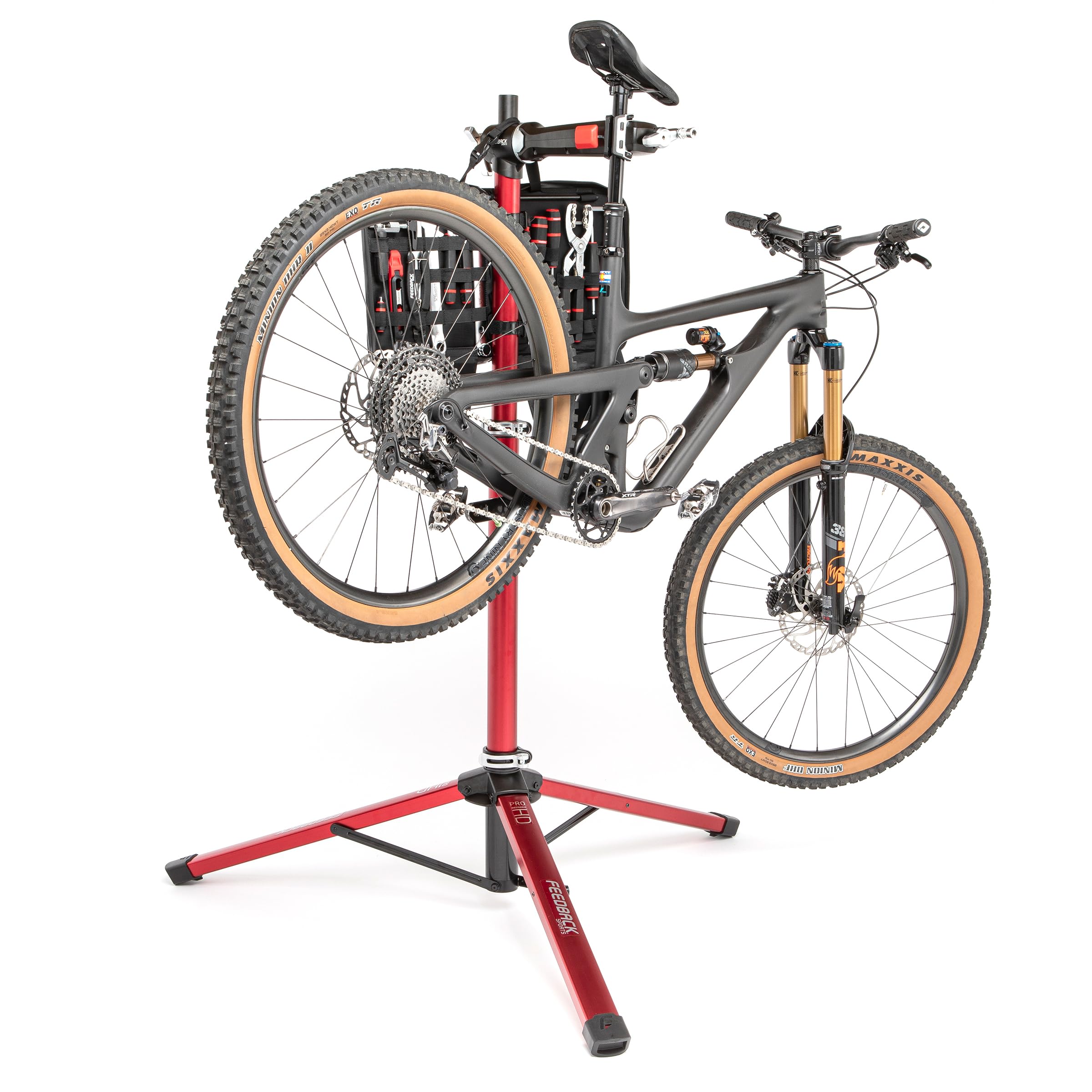 Feedback Sports FB Pro Mechanic HD, einfarbig, Einheitsgröße, 17650 - Fahrrad-Reparaturständer aus Aluminium, besonders für schwerere Fahrräder geeignet, steifere Konstruktion als Pro Elite