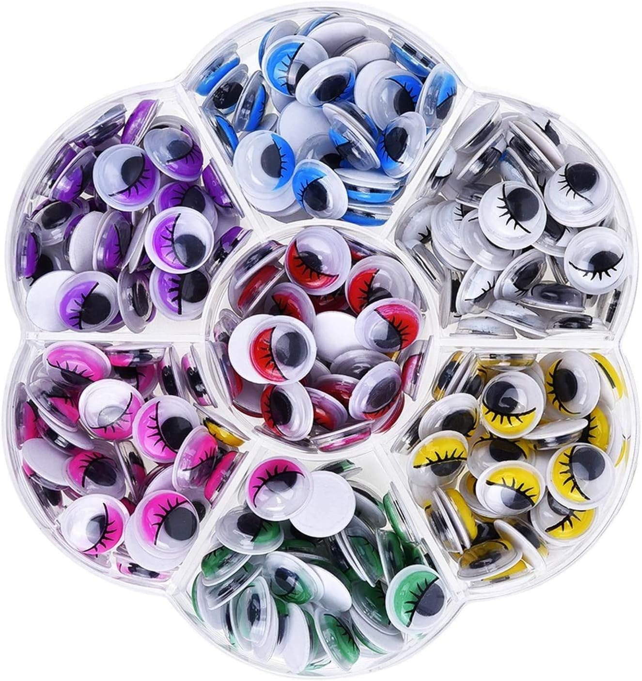 Amazon | 人形 アイ 動く 黒目 カラフル目 目玉 ドールアイ 動眼 目パーツ DIY 手作り 目 貼り付けタイプ おもちゃ (約