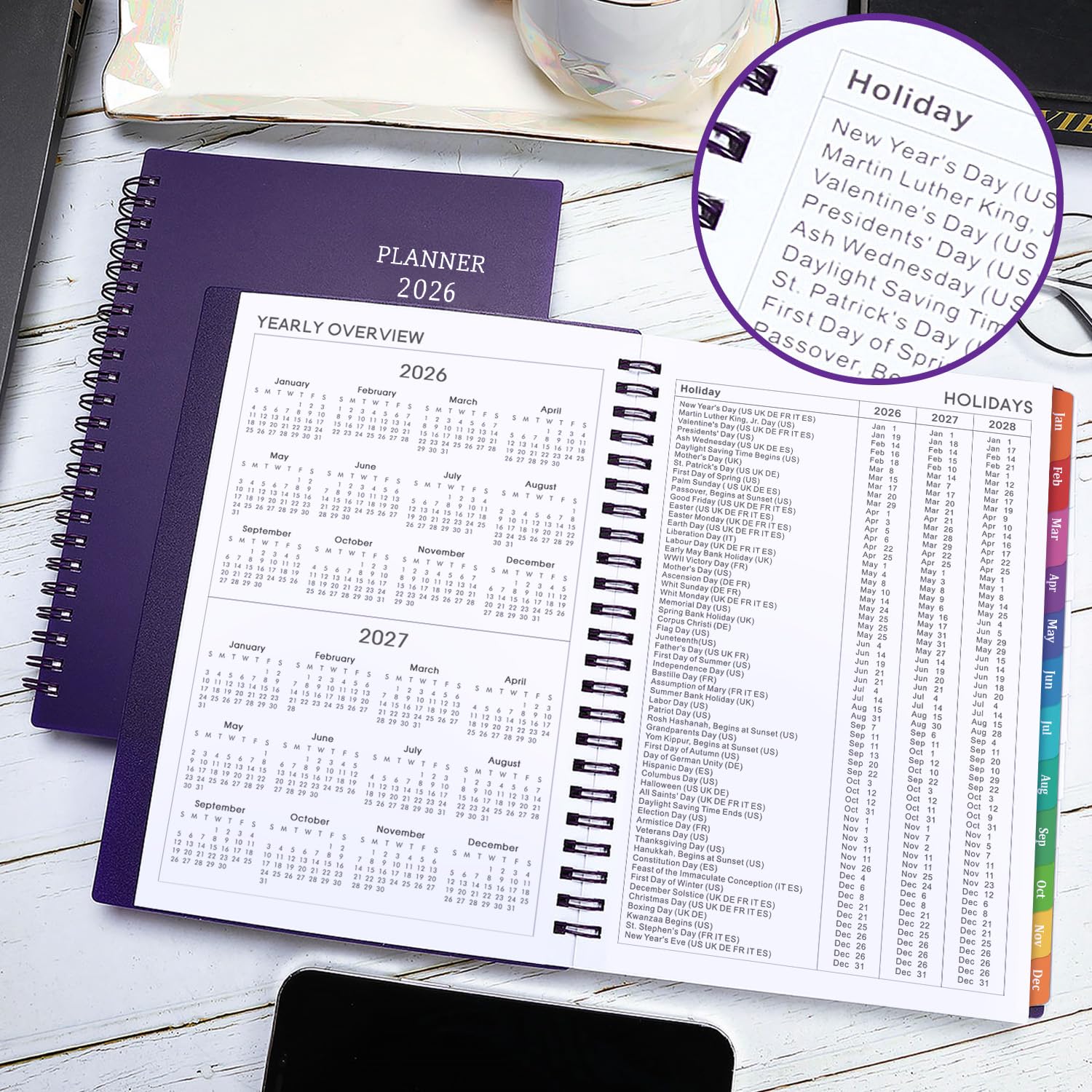 Snapklik.com : 2026 Planner - Planner 2026, 2026 Planner Weekly And Monthly