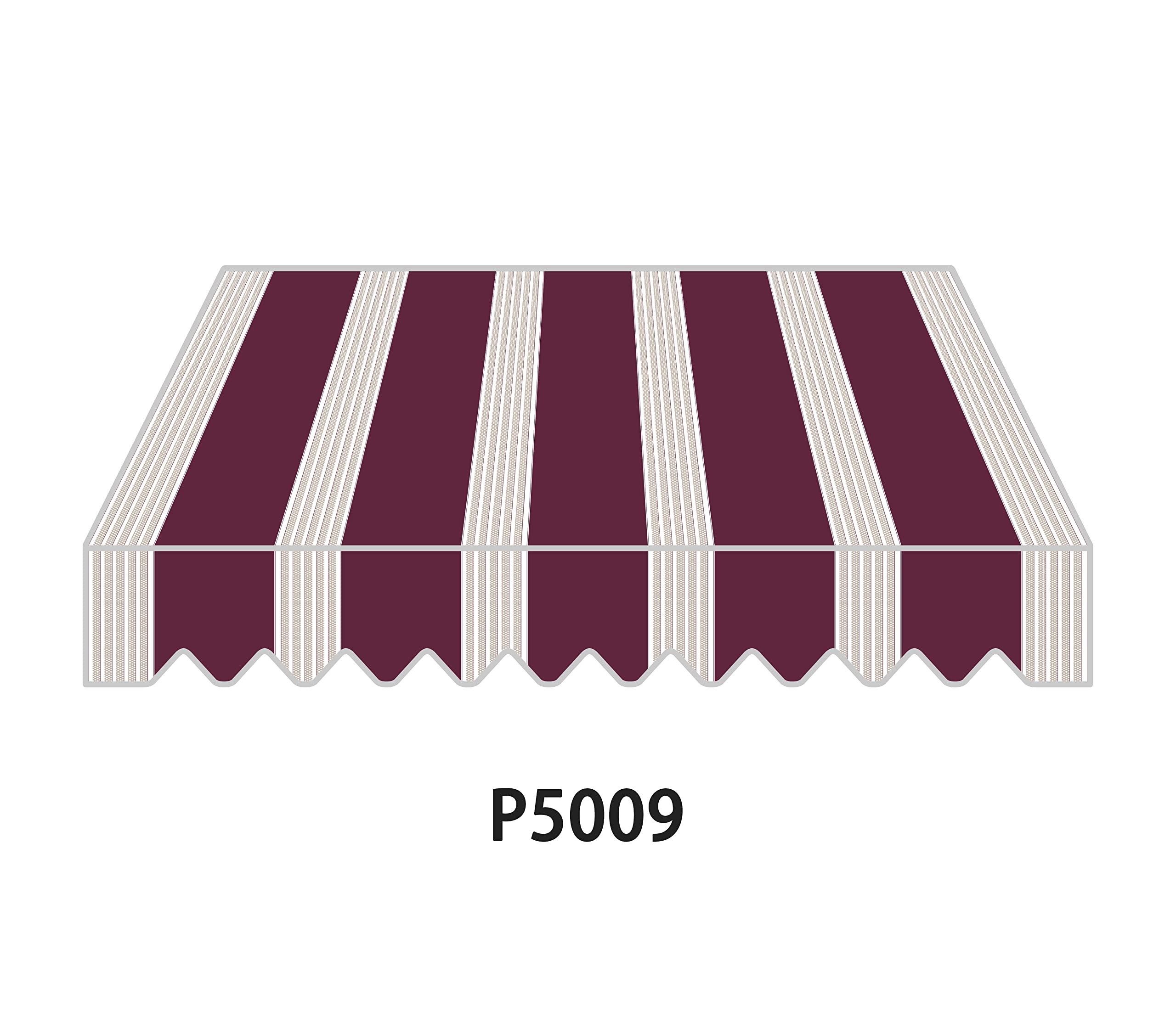 home Trends P5009 - Tissu de rechange pour store de balcon - 4 x 3 m - Imperméable et protection solaire - 4 x 3 m - Tissu de rechange - 387 x 300 cm