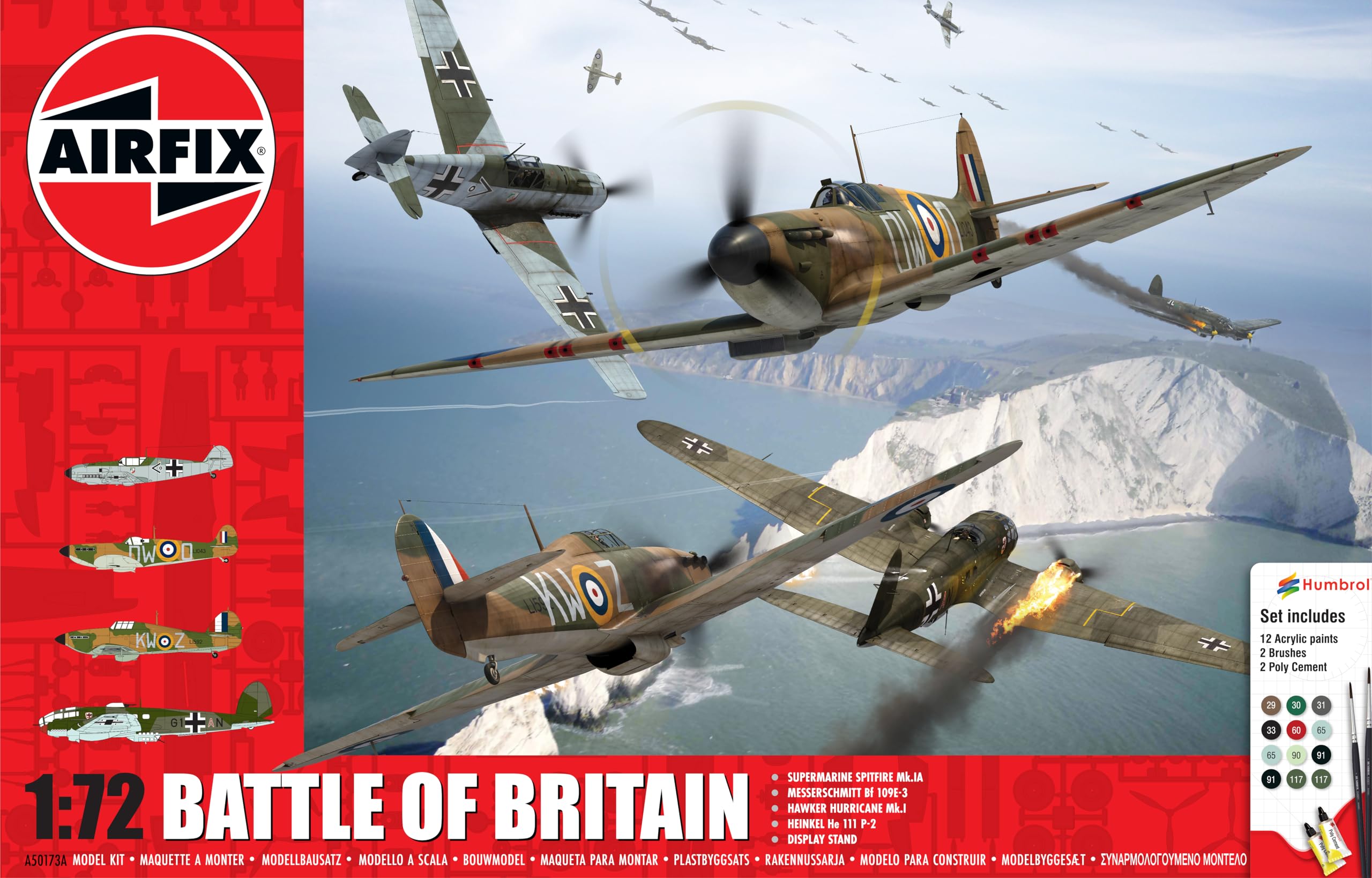 Airfix - 1/72 Battle of Britain Gift Box - Plastic Model - Scale 1
