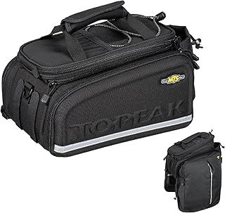 Topeak MTS TrunkBag DXP Bolsa trasera para bicicleta con alforjas expandibles, montaje en correa