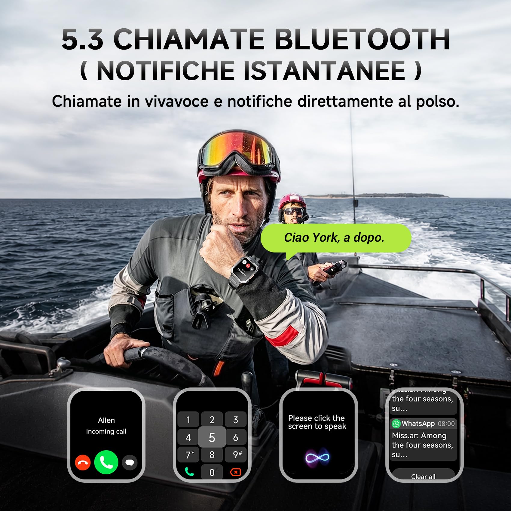 Blackview Smartwatch Uomo, Smartwatch Militare Uomo Fitness con Chiamate Bluetooth,2.01" Orologio Intelligente 112+ Modalità Sportive/900 mAh/Sonno/Cardiofrequenzimetro/Torcia/Bussola per Android IOS