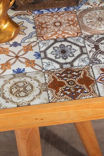 Miniatura 4 de Comfyt Mesa auxiliar, mesa auxiliar, mesa auxiliar, mesita de noche, mesa de noche, mesa decorativa, artículos esenciales para el hogar, mesa de