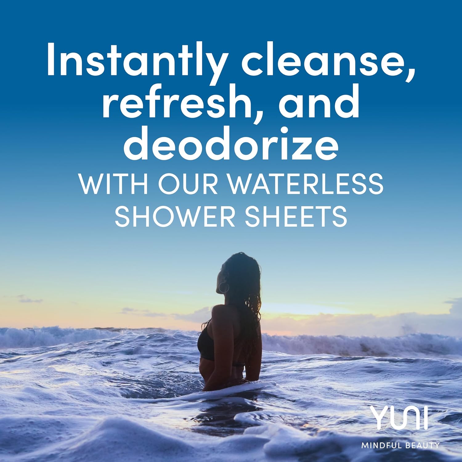 YUNI Beauty Large Body Wipes (Peppermint Citrus, 12 Ct) Soft Moist Showerless Wipes that Cleanse & Deodorize, No Rinse Body Cleanser Biodegradable Individually Wrapped Wipes for Travel, After Workout 3 81kIk+8RQEL. AC SL1500