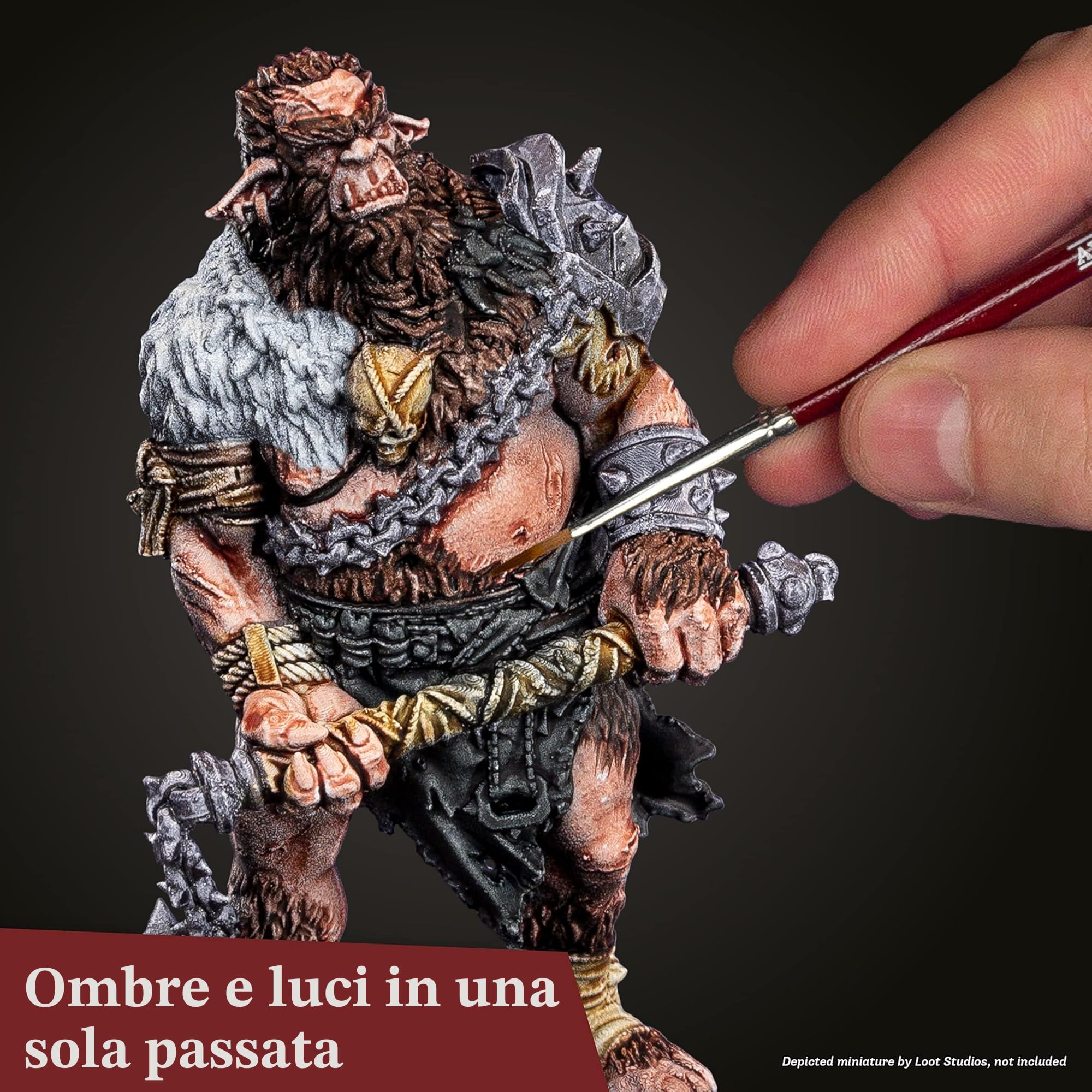 The Army Painter Speedpaint Starter Set 2.0, Perfetto Per I Principianti 10 Contrasto Bottiglie 18ml Kit Colori Acrilici e 1 Pennello Gratuito Per La Base Per D&D Miniature