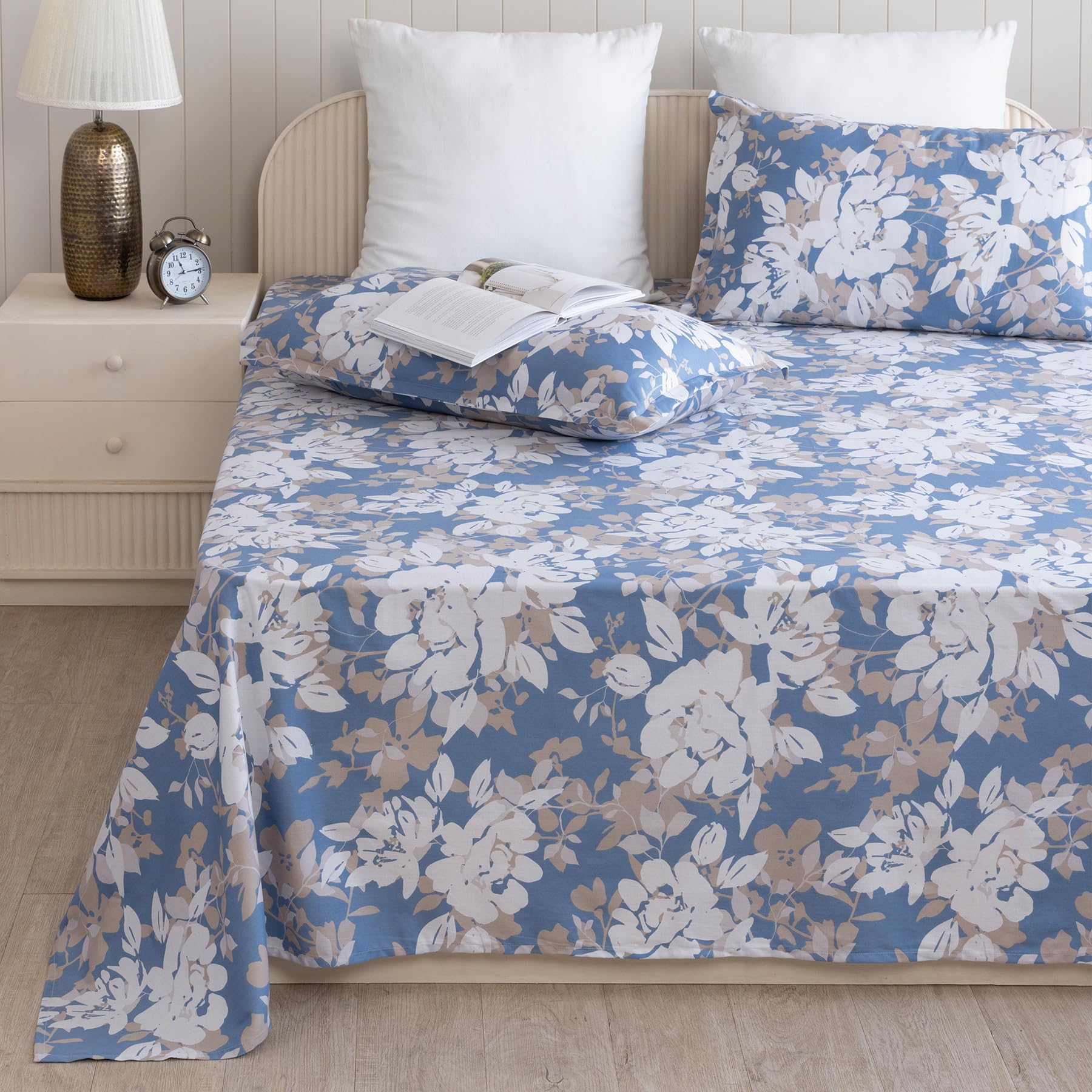 Customize Golden Cotton Fitted Bedsheet - Soft & Stylish -22 Customize Golden Cotton Fitted Bedsheet - Soft & Stylish -22