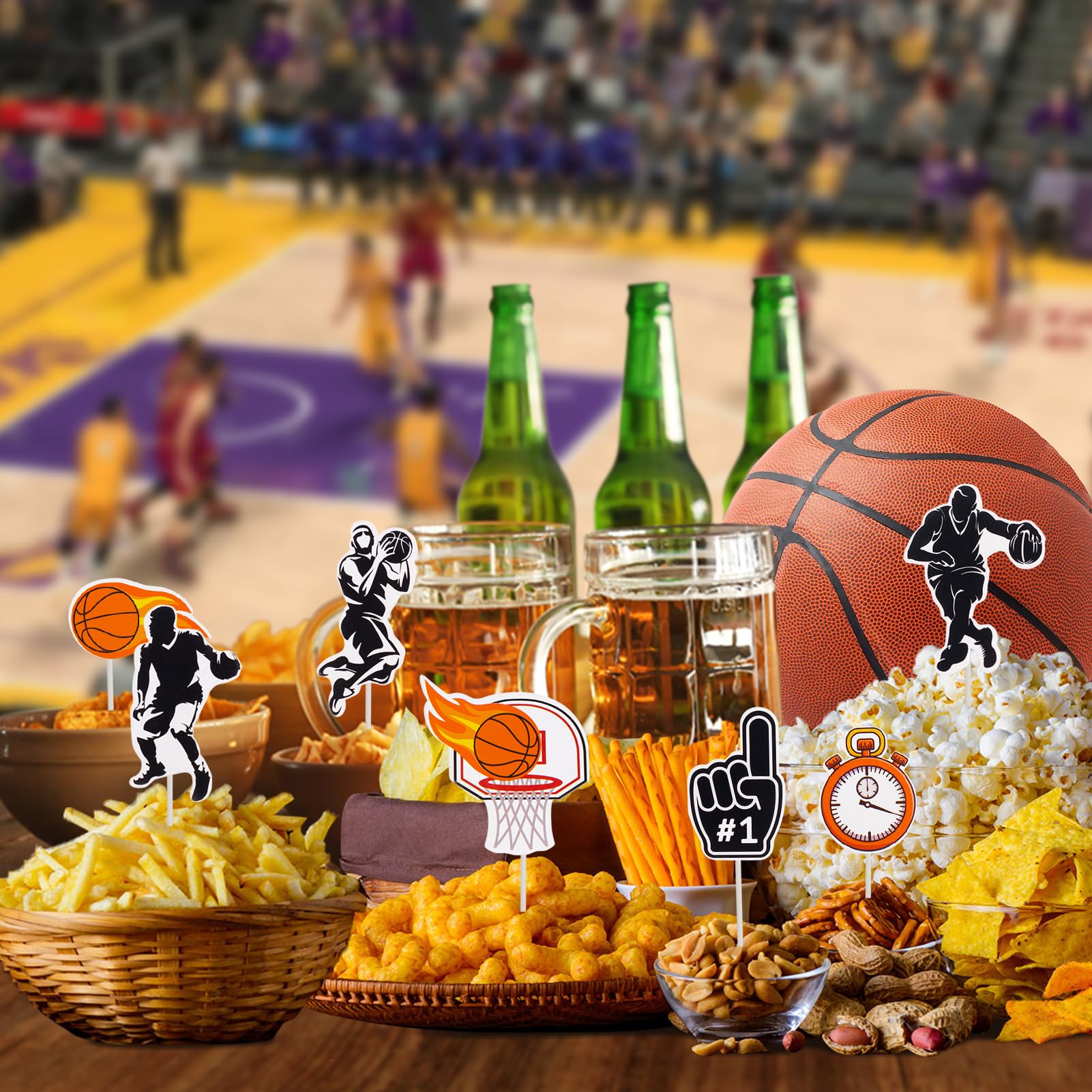 Gâteau Décoration, Joyeux Anniversaire Cake Topper, Coeurs Étoiles