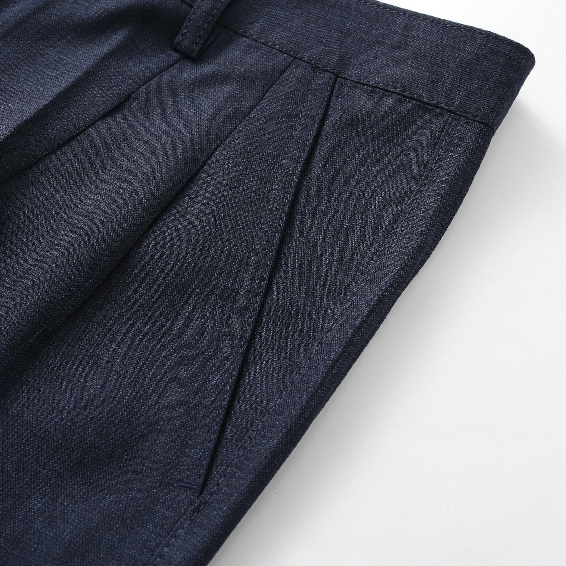 Allthemen Homme Pantalon de Costume Taille Haute Couleur Uni Pants Droit Formal Coupe Ajustée avec Poches