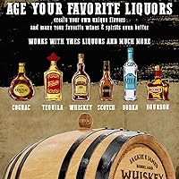 Vista 2 de Personalizado – Barril de envejecimiento de roble americano de primera calidad grabado personalizado – Barril de whisky – Envejece tu propio whisky