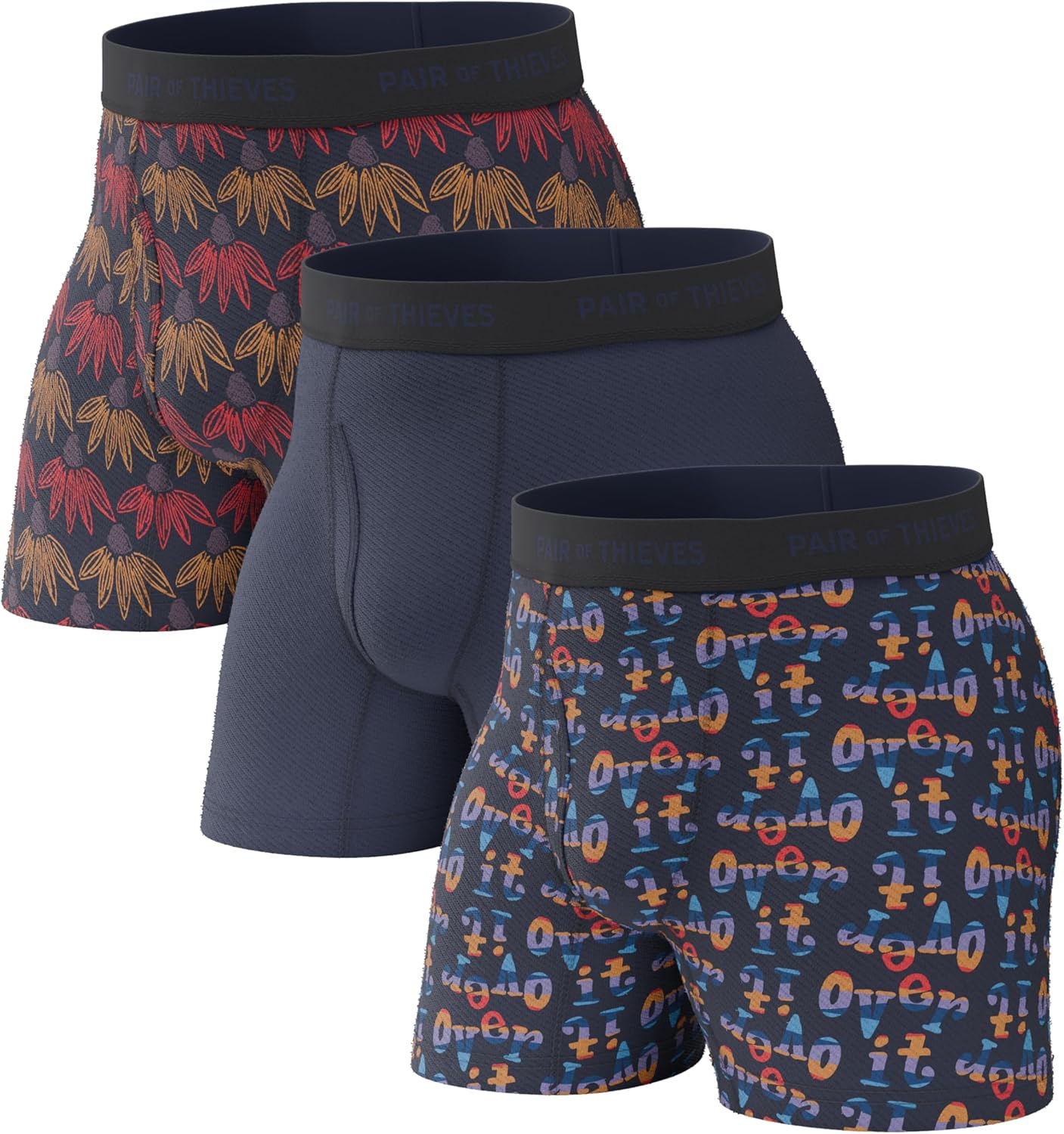 Pair of Thieves Super Fit Men's Boxer Briefs  Soft, Breathable, Quick-Dry Underwear with 4-Way Stretch (2 & 3 Pack)