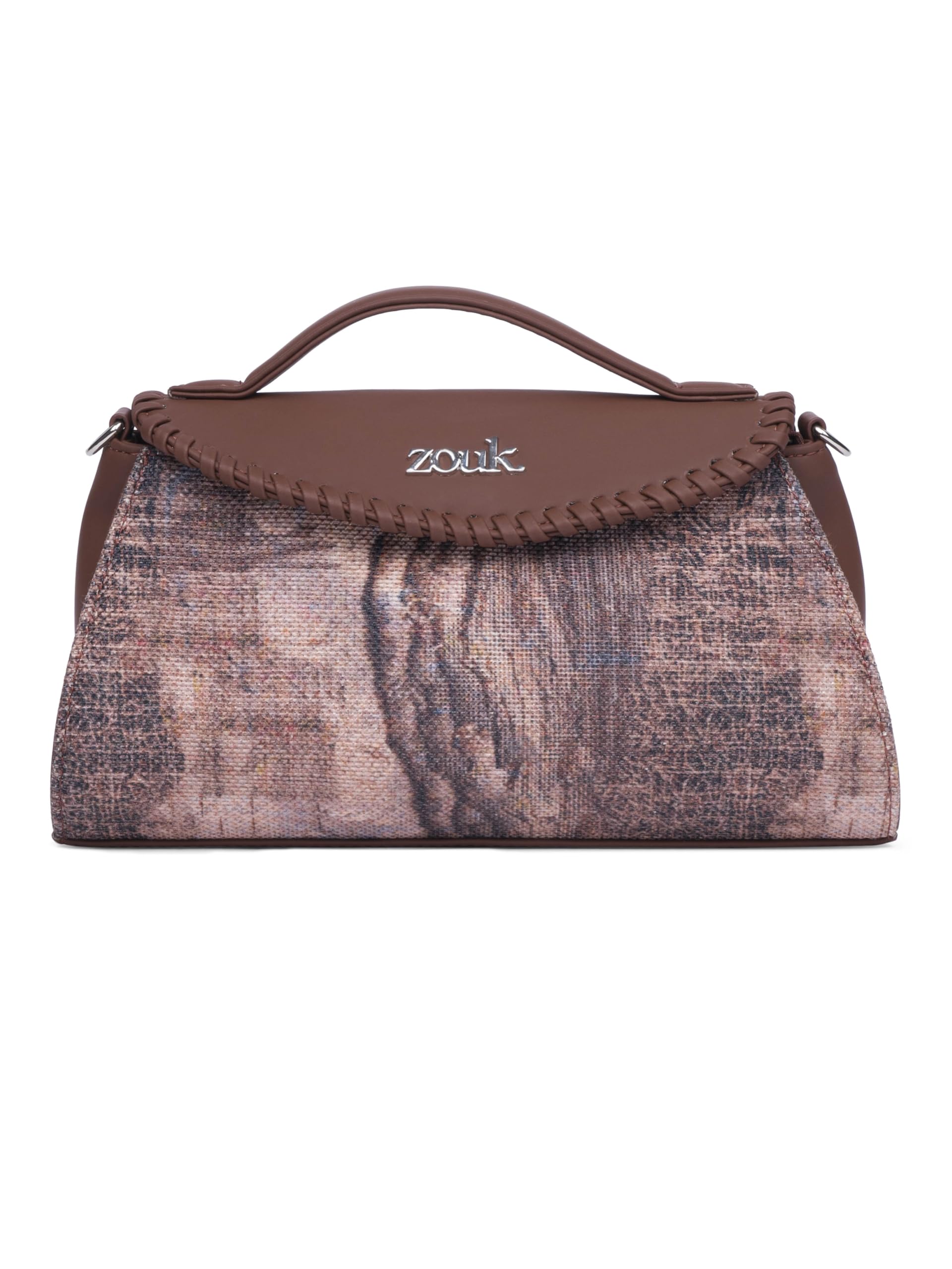 Saisha Sling Bag for Women – Vegan Leather with Whip-Stitch Detailing & Detachable Silver | Water-Resistant Stylish Purse |-image-26