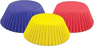 Fox Run Primary Colors Foil Muffin and Cupcake Liners, Set of 75 Standard Size Wrappers