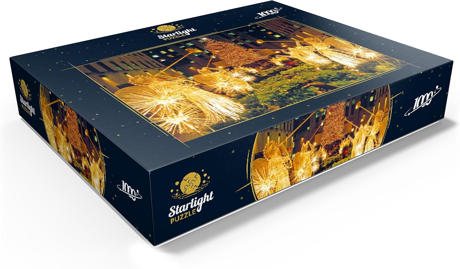MyPuzzle Rockefeller Center At Christmas Time, New York City, New York, USA - Premium 1000 Piece Jigsaw Puzzle for Adults