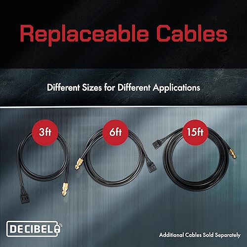 Miniatura 4 de Cerradura de cable antirrobo Decibel de 6 pies con alarma fuerte de 100 dB, bloqueo de seguridad para equipo al aire libre, herramientas eléctricas,