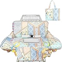 Vista 9 de Funda negra para carrito de compras para bebé, funda para silla alta 2 en 1, con arnés de seguridad, multifuncional, patrón de perro, fundas