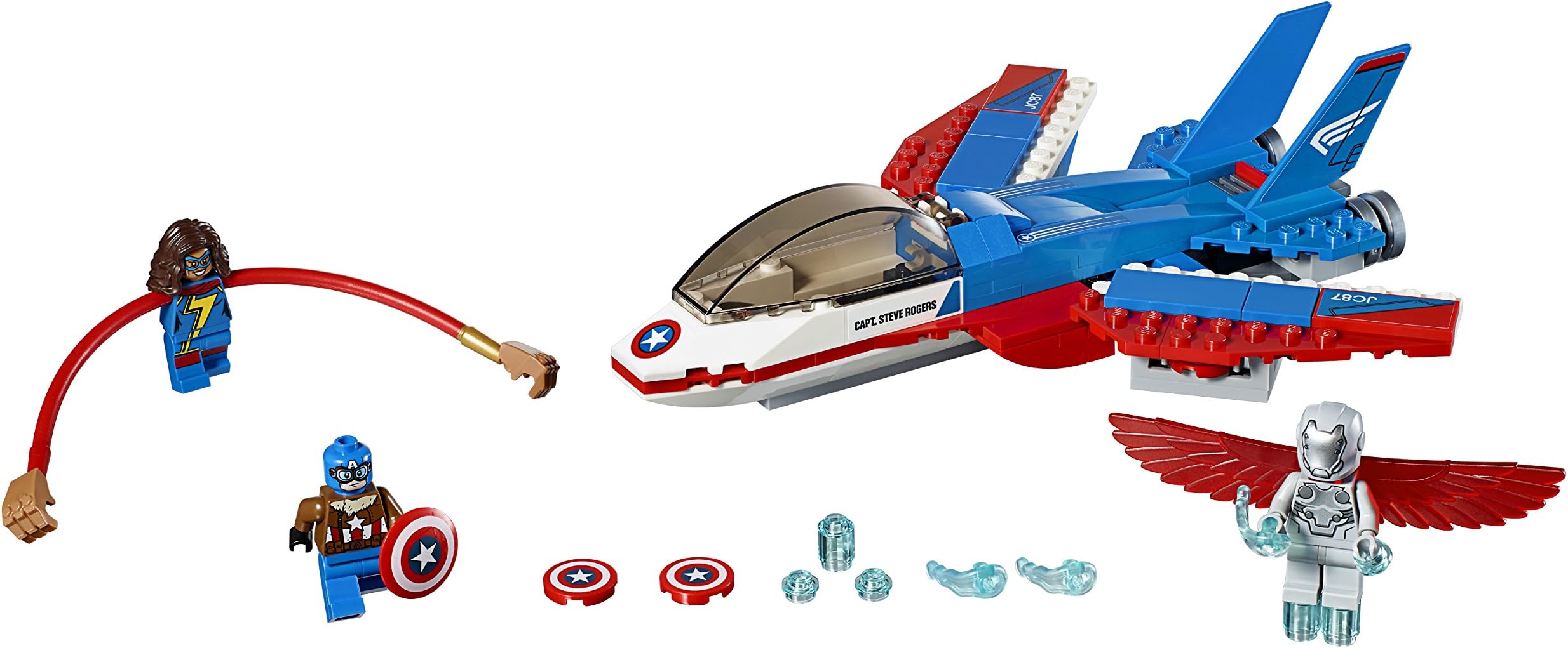LEGO Super Heroes Captain America Jet Pursuit 76076 Building Kit (160 Pieces)