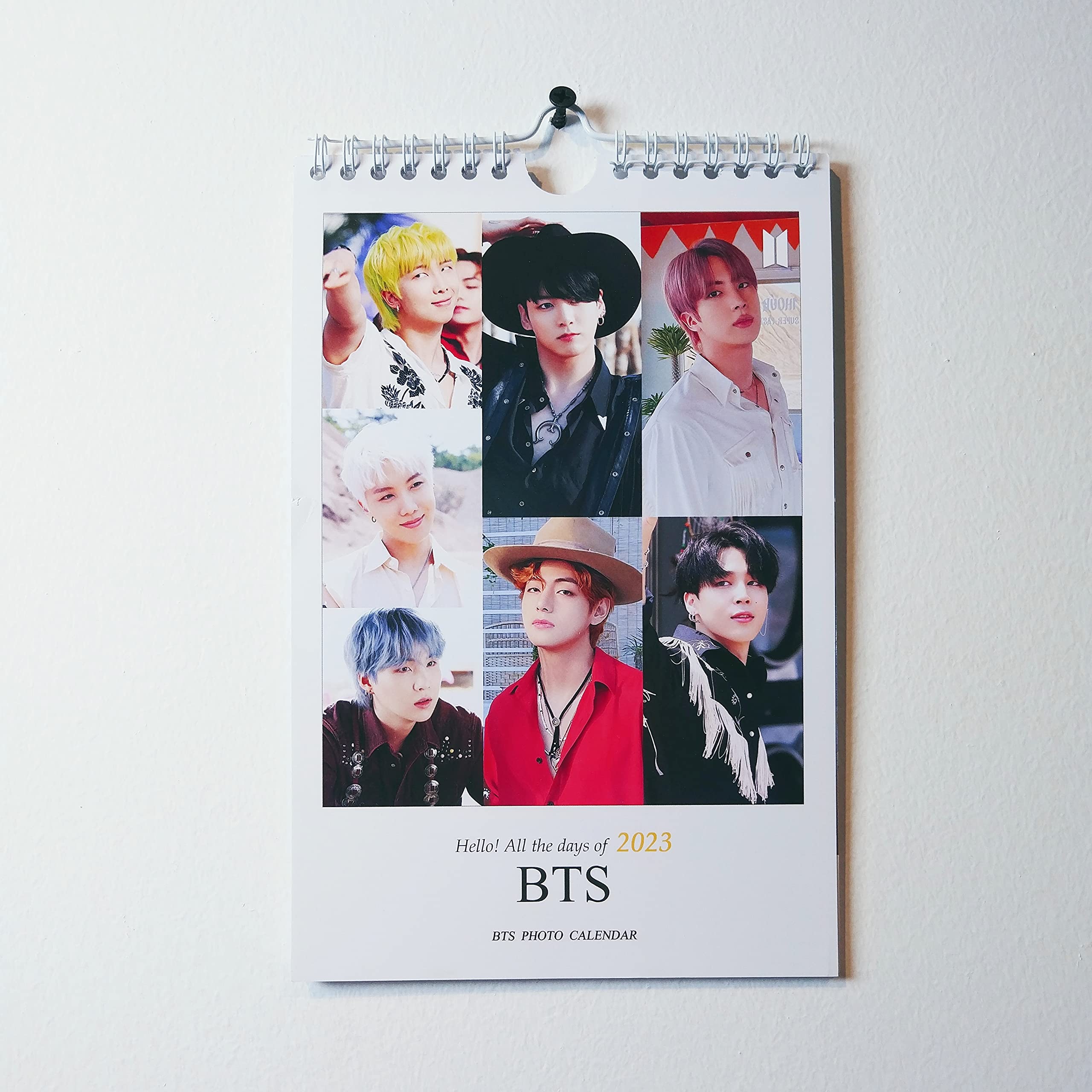 Bts Wall Calendar 2023 Printable Calendar 2023
