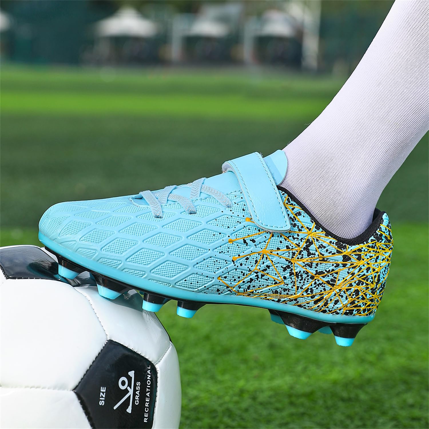 Football Boots Boys Grils FG/AG Soccer Cleats Shoes Trainers Football Shoes Training Running Shoes Teenager Sneakers - 2