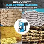 Portable Handheld Sewing Machine Heavy Duty – Bag Closer for Burlap, Leather, Sand Bags – 230# Needle, 2000 Stitches/Min