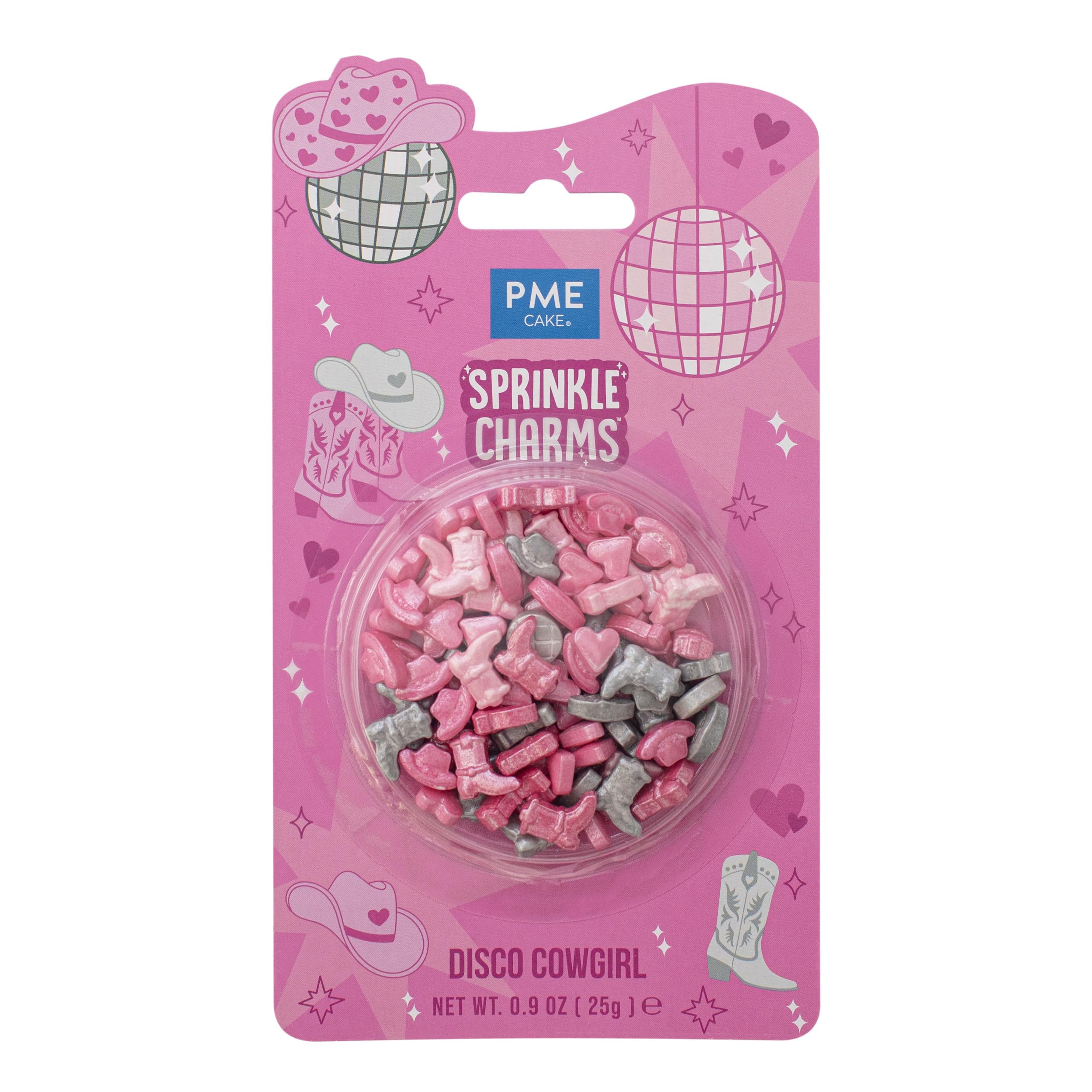 PME Cake Disco Cowgirl Sprinkle Charms (25g / 0.9oz)