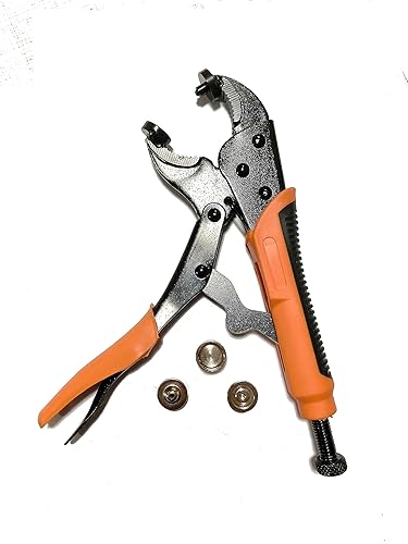 Miniatura 6 de Kit de cierres a presión de alta resistencia, alicates a presión para broches de metal, kit de herramientas a presión de lona, herramientas a