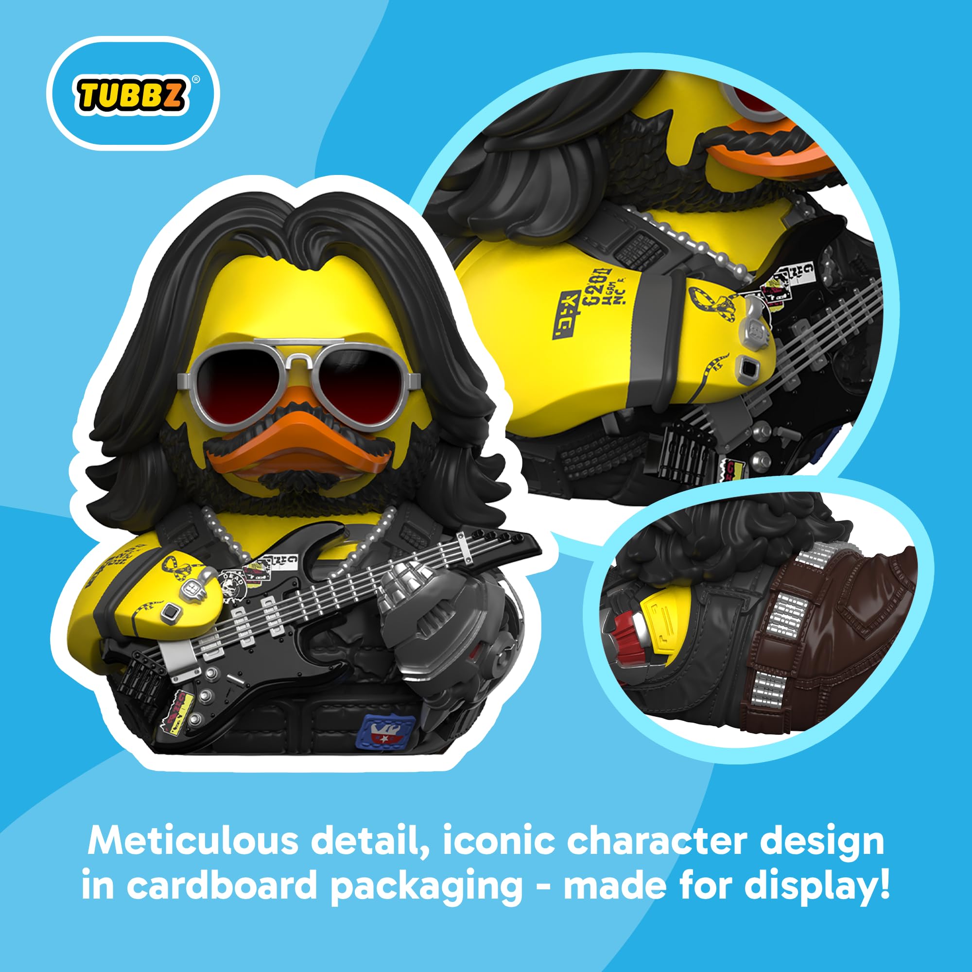 TUBBZ Edizione Scatola: Cyberpunk 2077 – Johnny Silverhand Anatra Cosplay da Collezione in Vinile – Prodotto Ufficiale per i Fan di Cyberpunk 2077