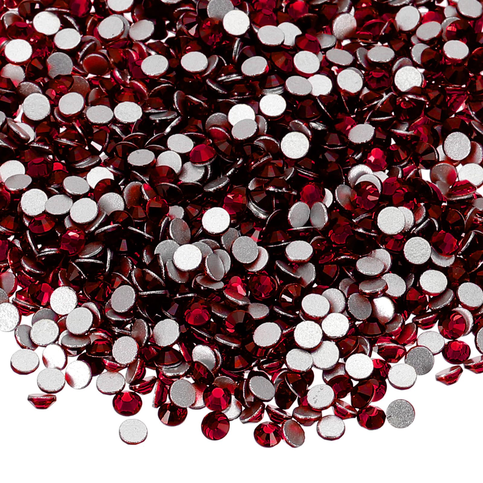 PATIKIL 4320Pcs SS6 Round Flatback Crystal 2.0-2.1mm Glass Rhinestones Gems Diamonds for DIY Crafts Clothes Shoes Nail Art Decoration