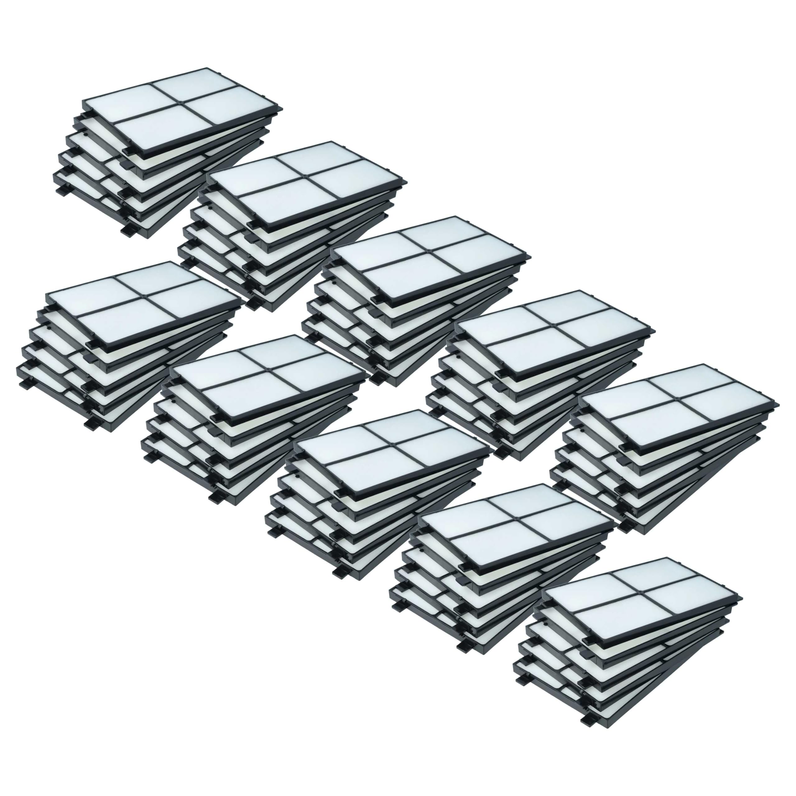 vhbw 50x Luftfilter ISO Coarse 45% kompatibel mit Zehnder CLD Lüfter | Ventilator, Lüftungsgerät (Grobstaubfilter)