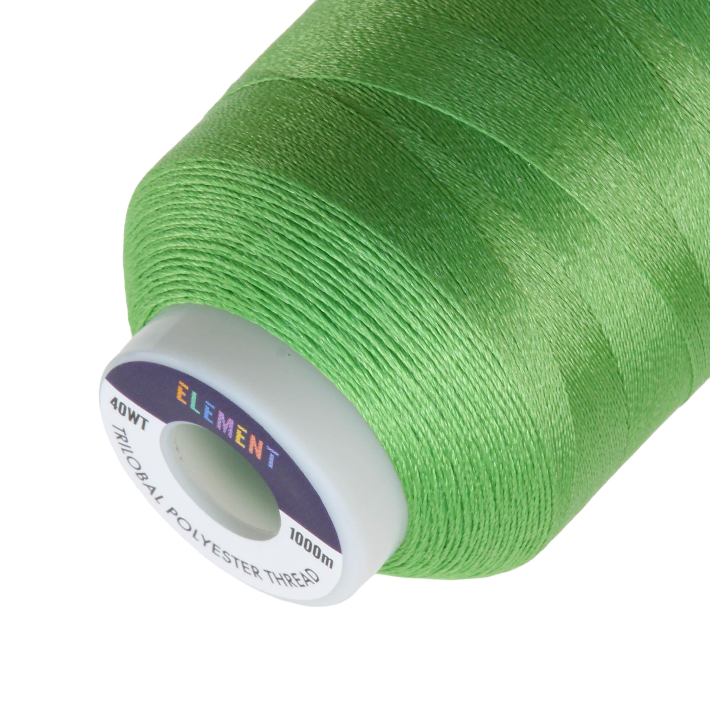 Element Thread Club 40wt Machine Embroidery Polyester Thread | 1000m (1049yd) | Glossy | Wasabi