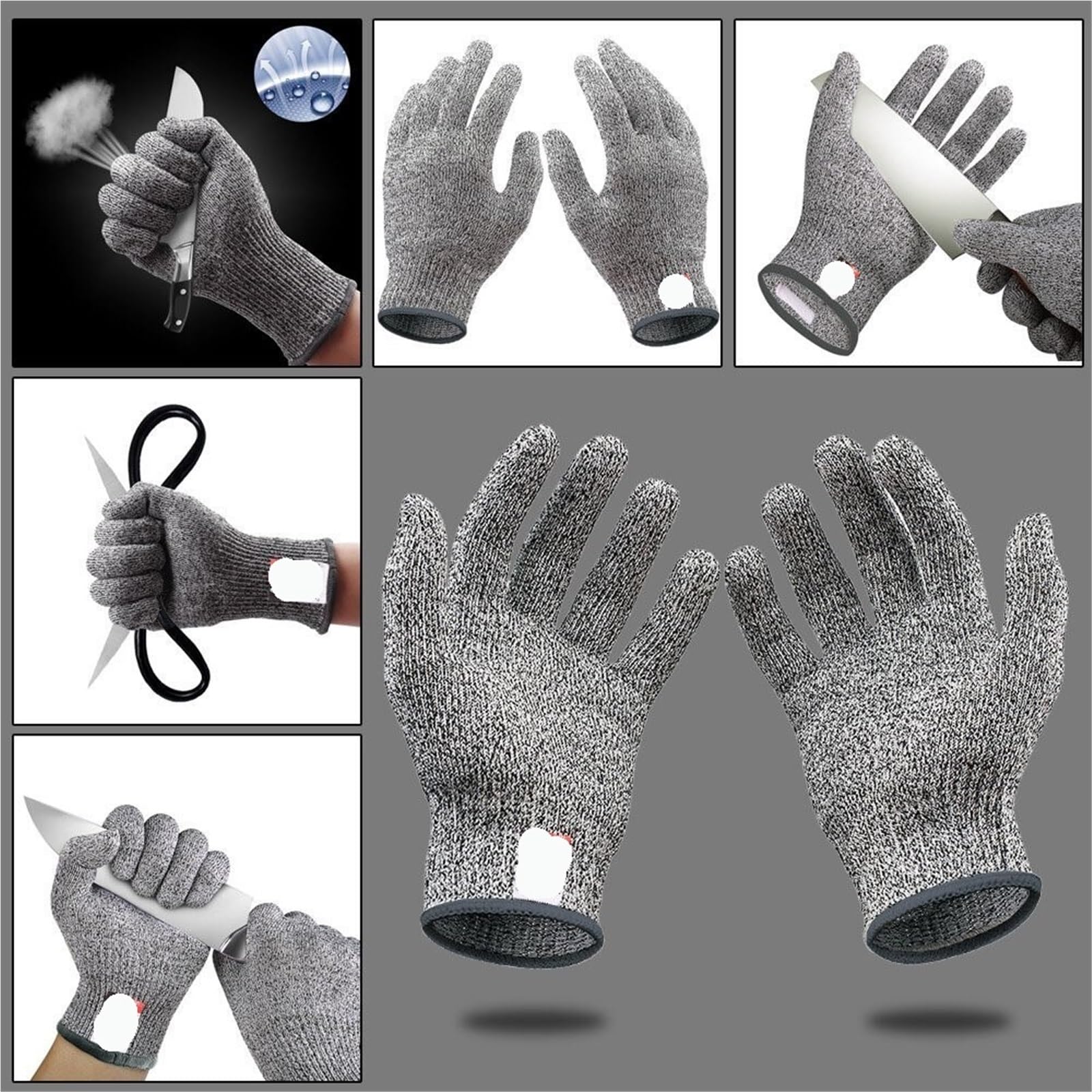 4 pares de guantes jardinería resistentes a los arañazos cocina protección seguridad for corte vidrio for jardineros Para jardinería(S)