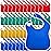 Toppy Toddler - 48 pcs Multi Color Large Waterproof Baby Bibs for 1-4 years old - Lightweight, Soft & Durable Fabric Bibs with Snap Buttons for Girls and Boys, Dryer safe and Easy to Clean