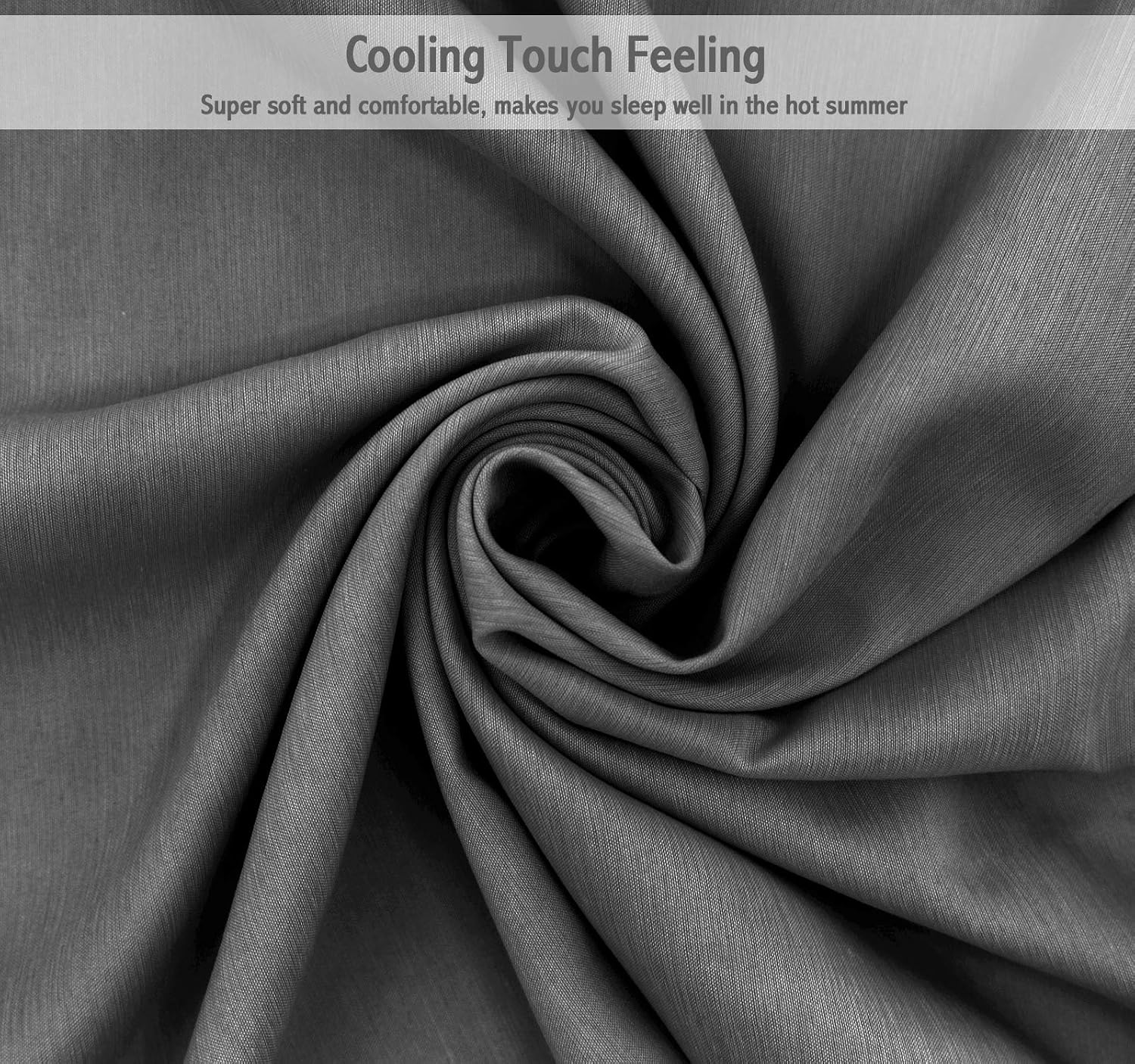 Marquess 4 Piece Bamboo Microfiber Cooling Sheet Set-Viscose from Bamboo, Ultra Soft Comfortable Bedding, Breathable Deep Pocket Sheets for Summer, Wrinkle Free & Pilling Resistant（Charcoal Full）