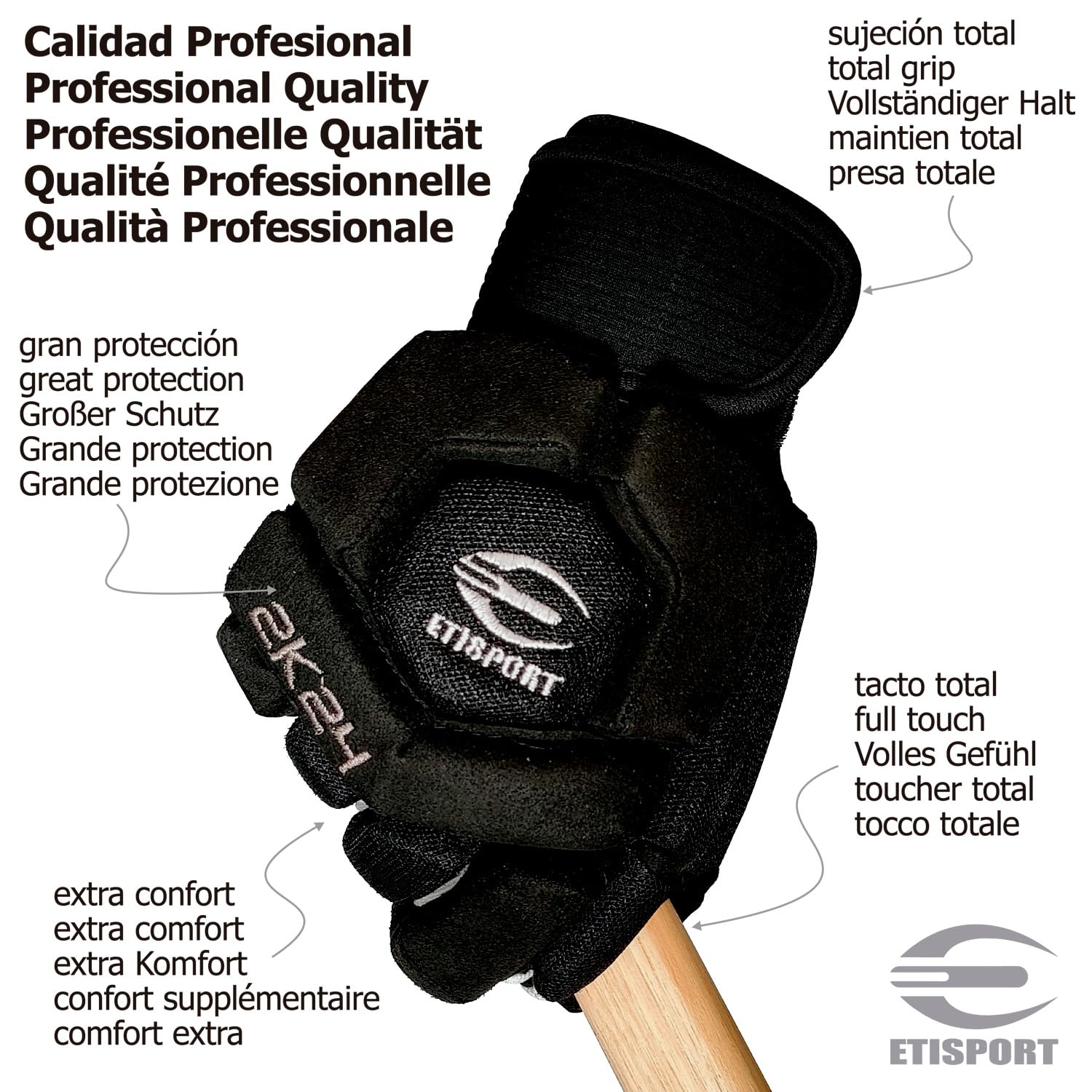 Genouillères et Gants de Rink Hockey Professionnels 2K24 Protection Ajustable