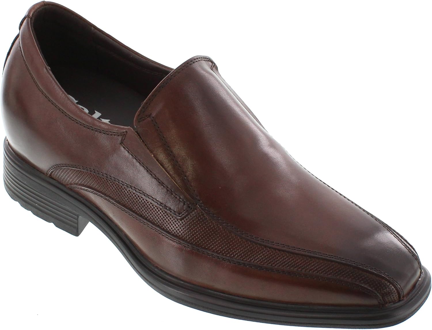 CALTO Men's Invisible Height Increasing Elevator Shoes - Dark