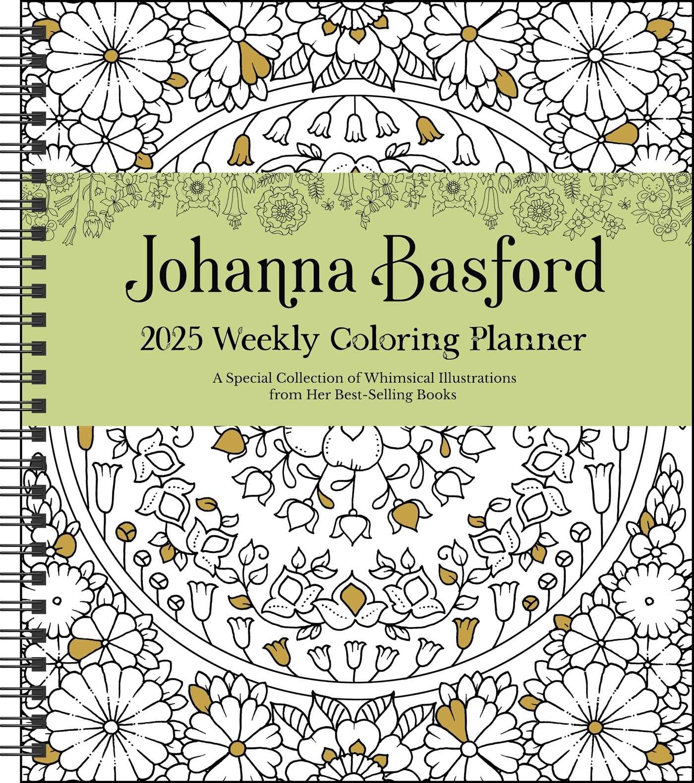 Johanna Basford 12month 2025 Weekly Colo