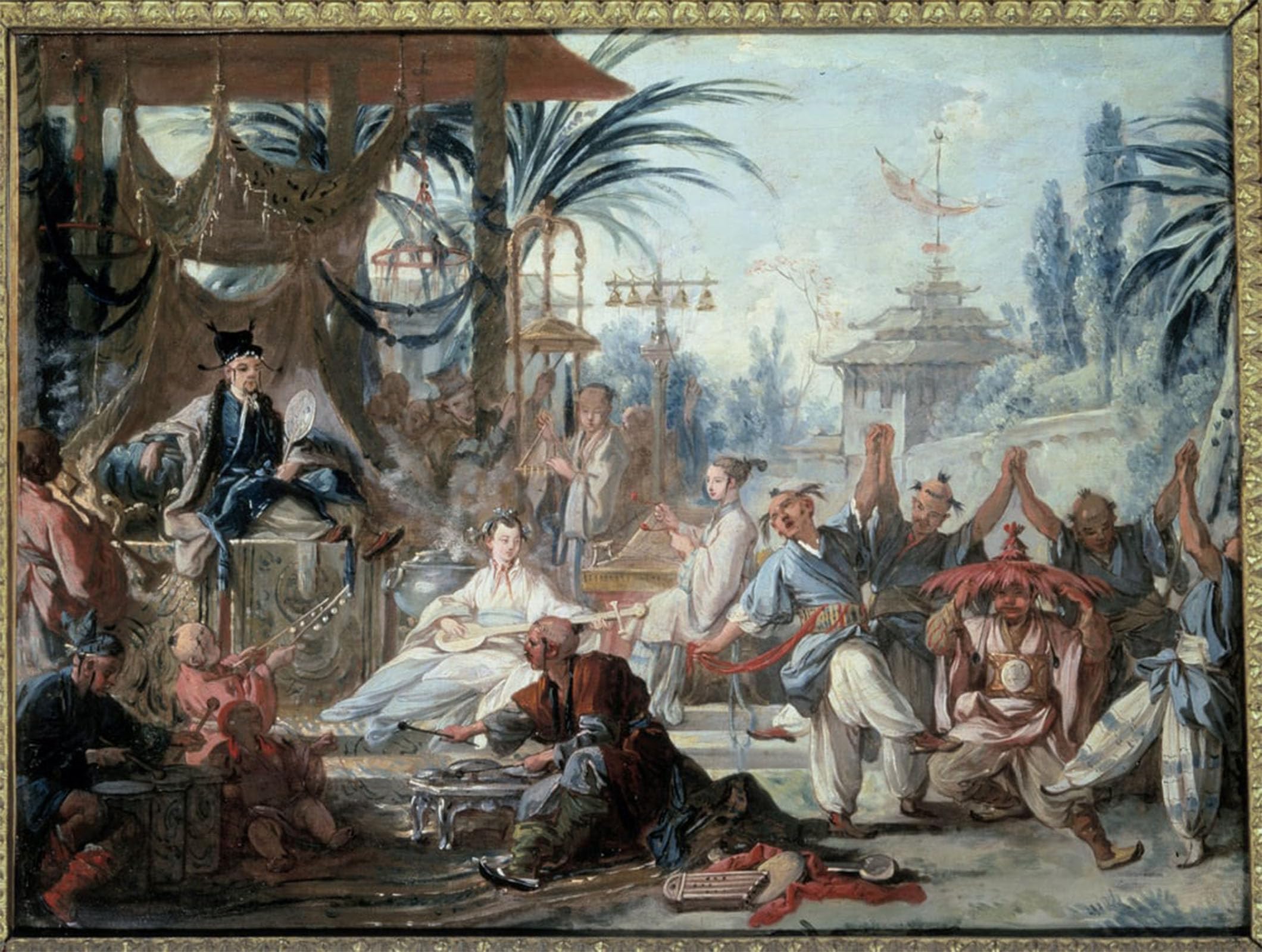 ARTXLXXBN Famous Art Print Poster Vintage Wall Art Chinoiserie: Chinese dance by François Boucher Canvas Art Poster for Home Decor 60x90cm