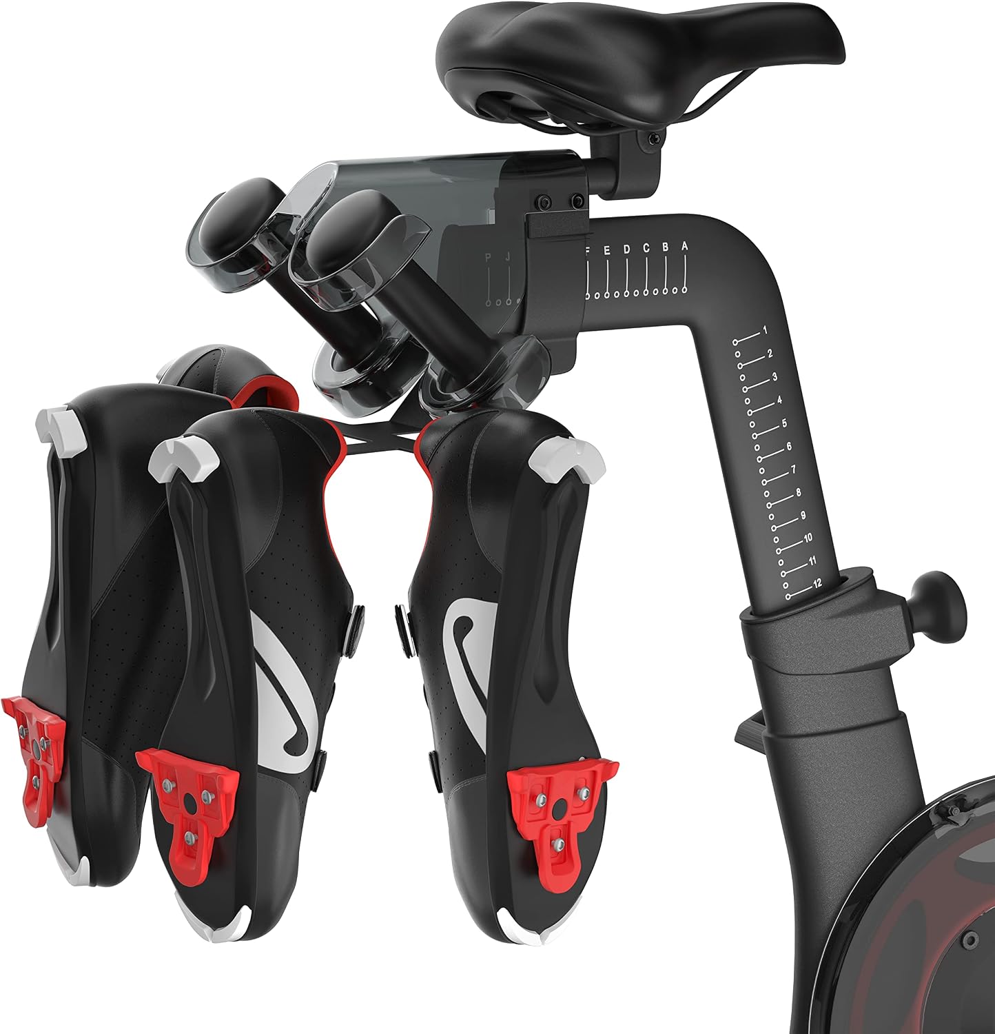 Shoe Hanger ONLY Compatible with Peloton Bike Plus with Plastic Weight Rack