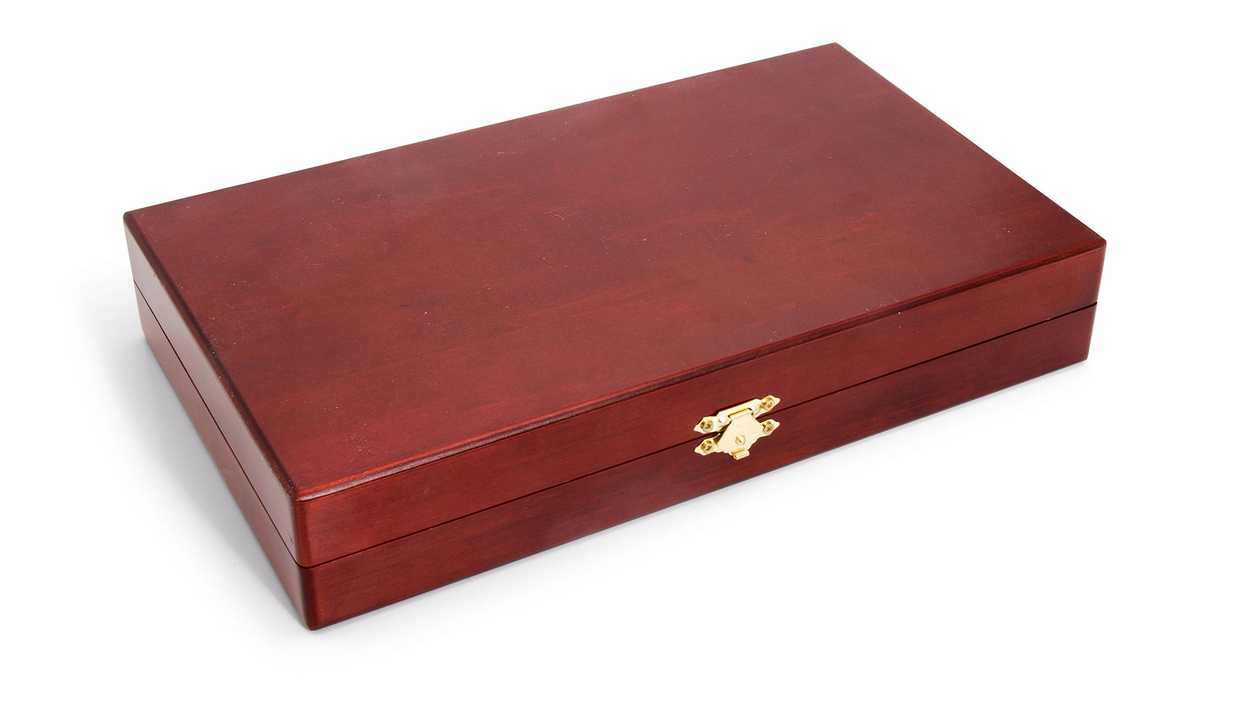 Smir - Coffret Backgammon en Bois - Teinte Acajou - Jeu de réflexion et de stratégie - jeu traditionnel - Pièces de jeu et accessoires en bois, Marron, Beige, Brun