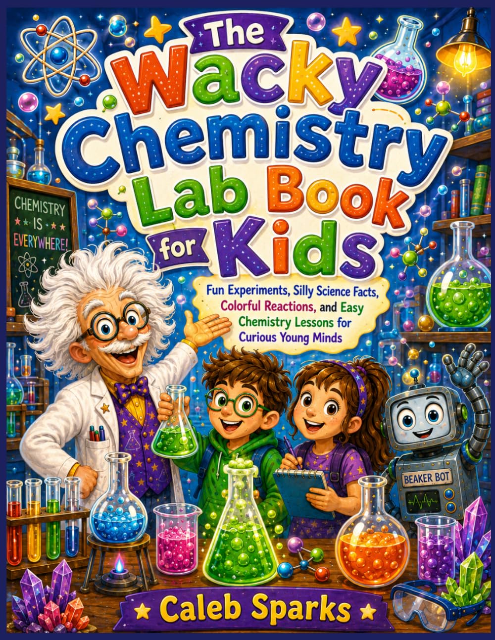 The Wacky Chemistry Lab Book for Kids: Fun Experiments, Silly Science Facts, Colorful Reactions, and Easy Chemistry Lessons for Curious Young Minds