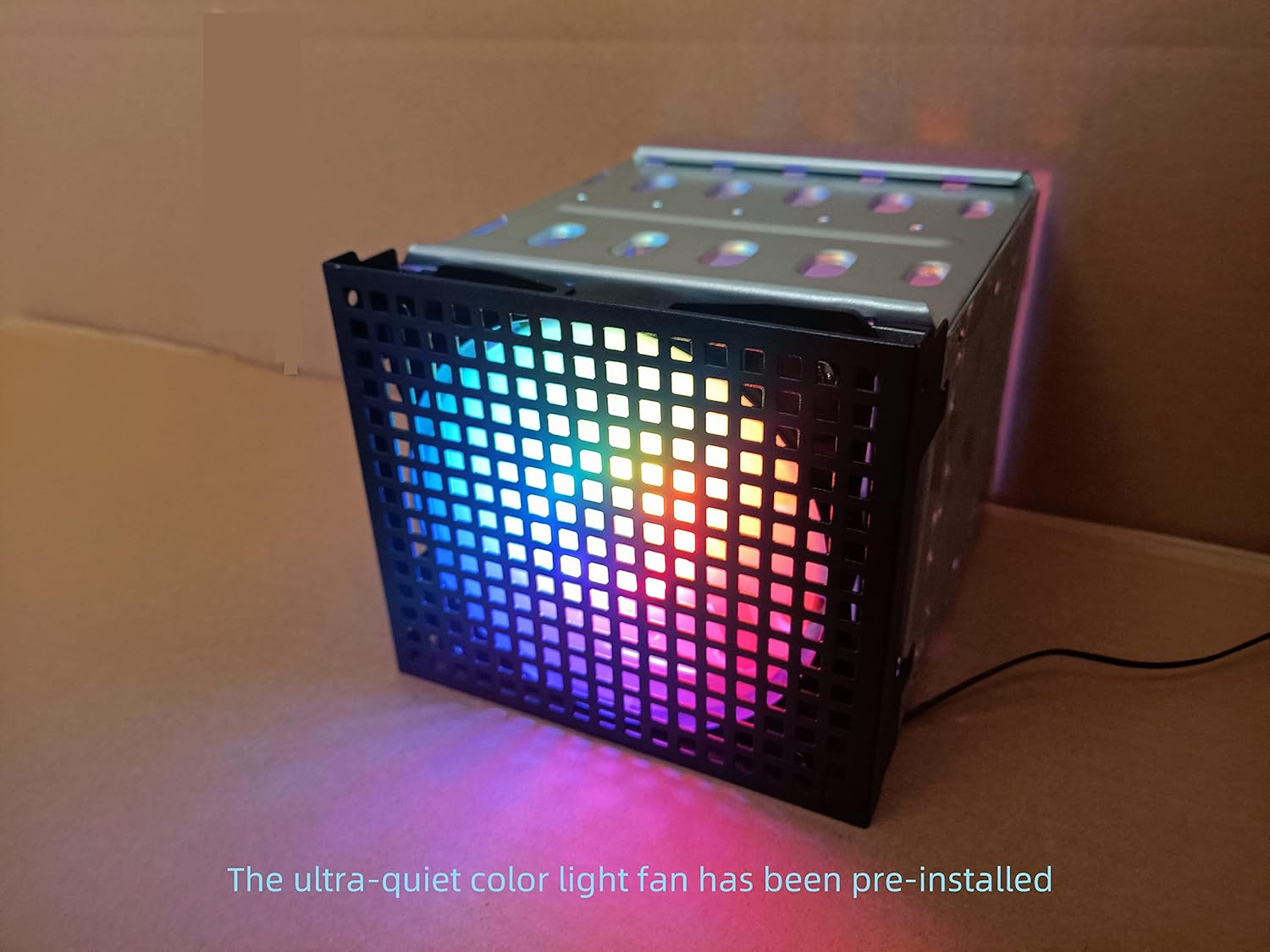 Upgraded 5 Bay Internal HDD Cage Module 5.25" to 5x 3.5" HDD Mounting Kit with SATA and Power Cables