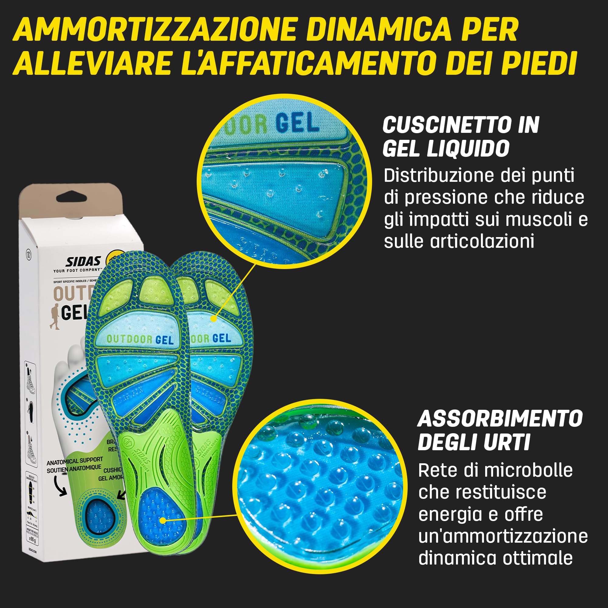 Sidas Soletta Outdoor Gel Comfort