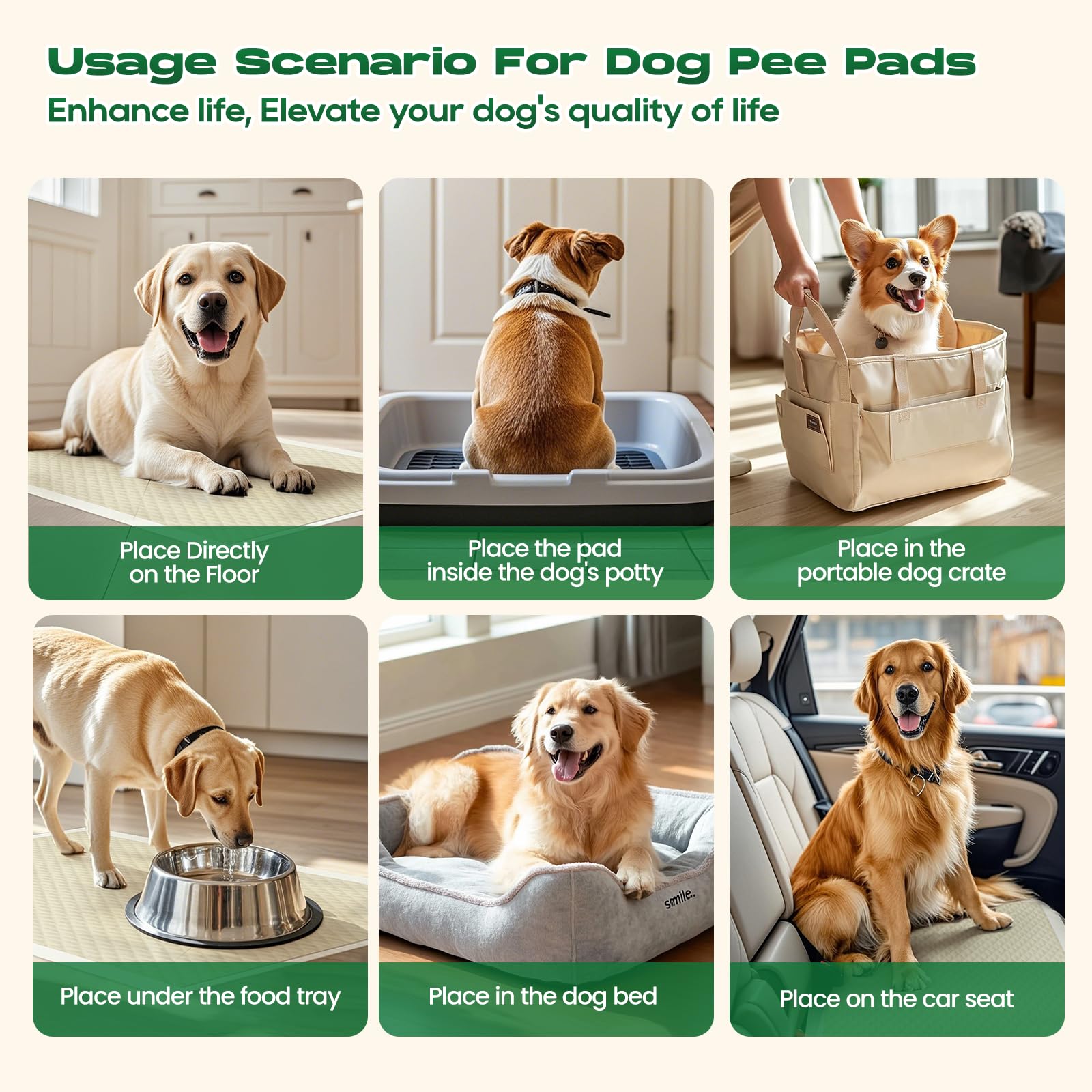 Almohadillas para cachorros, 50 unidades, extra grandes, de 30 x 36 pulgadas, almohadillas de entrenamiento de bambú, desodorizantes, a prueba de fugas, de secado rápido, almohadillas para orina de
