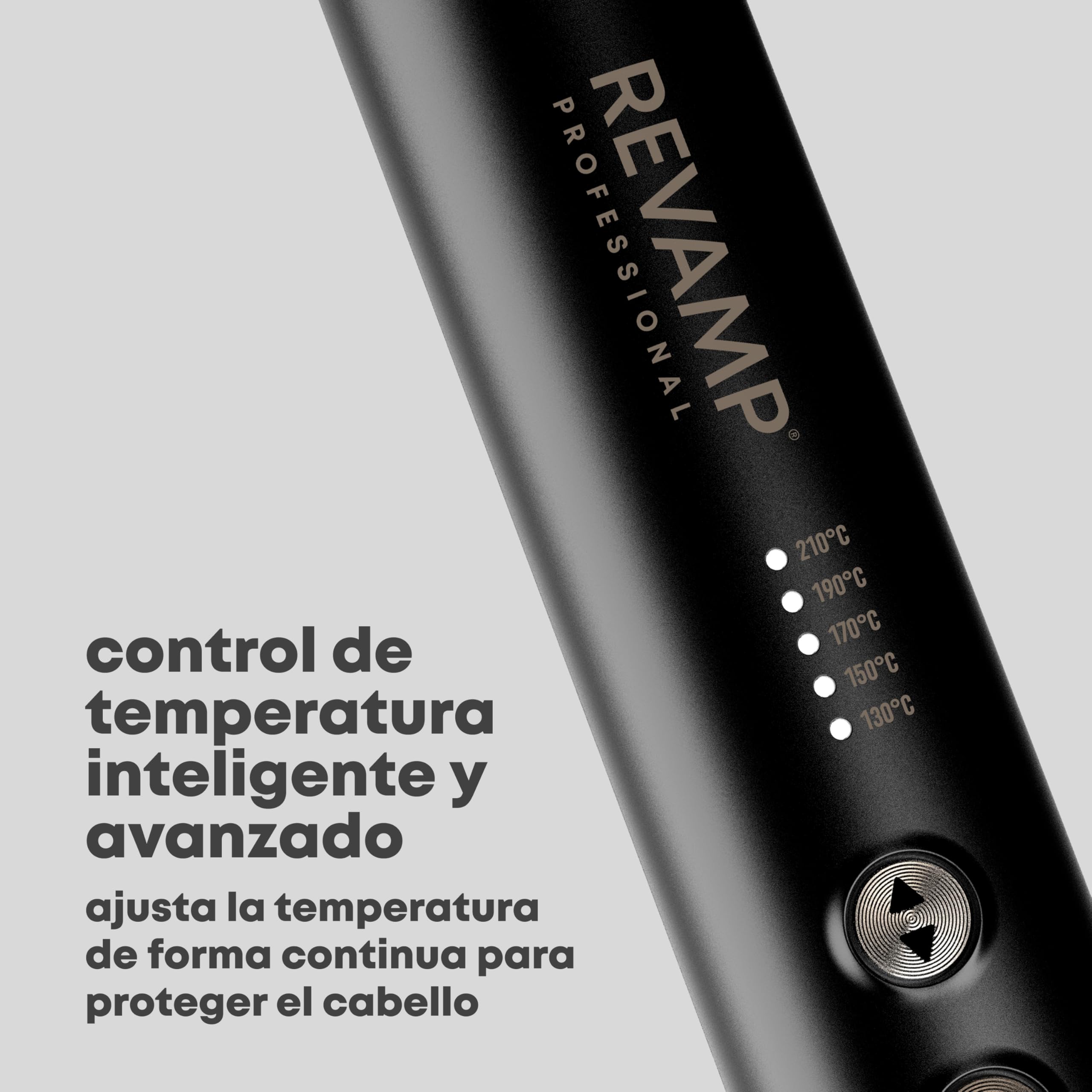 REVAMP Deepform Cepillo Alisador de Cerámica - Jet Iónico | Cepillo Caliente, Aceites Profesionales, Brillo, Herramienta de Peinado, Alisado Rápido