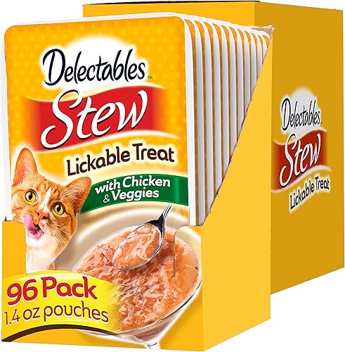 Miniatura 9 de Hartz Delectables - Golosina para lamer pollo y atún para gatos, 1.4 onzas, 12 unidades (paquete de 8)